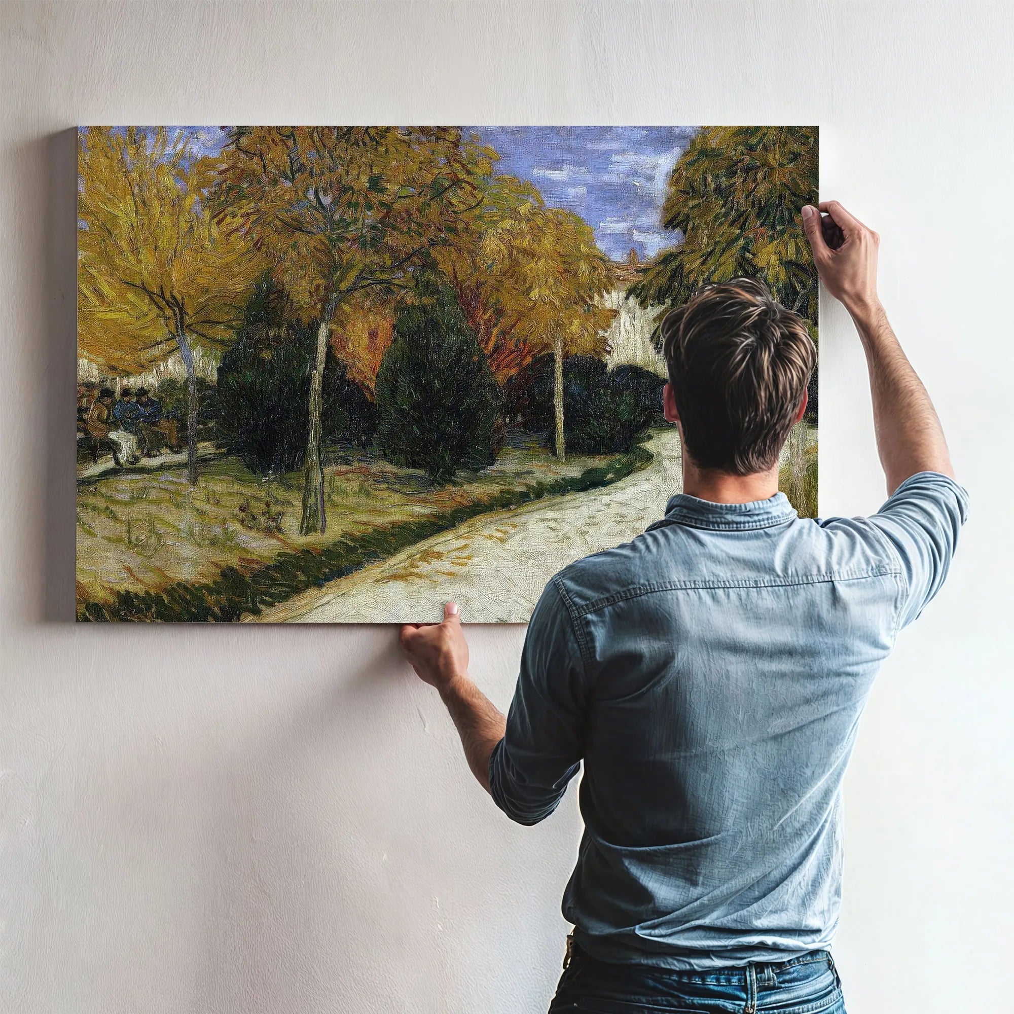 The Public Garden By Vincent Van Gogh Fine Art Print