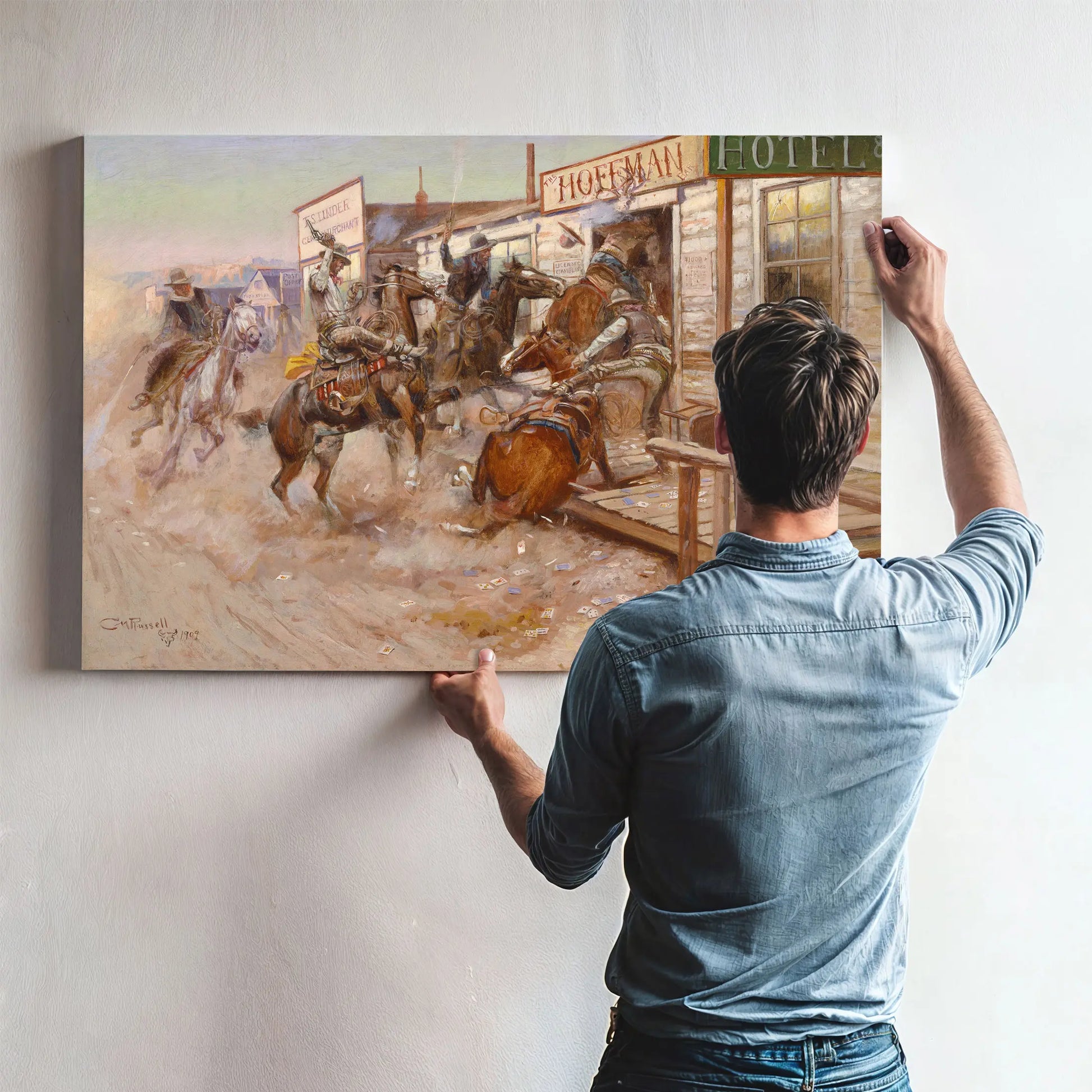 In Without Knocking by Charles Marion Russell