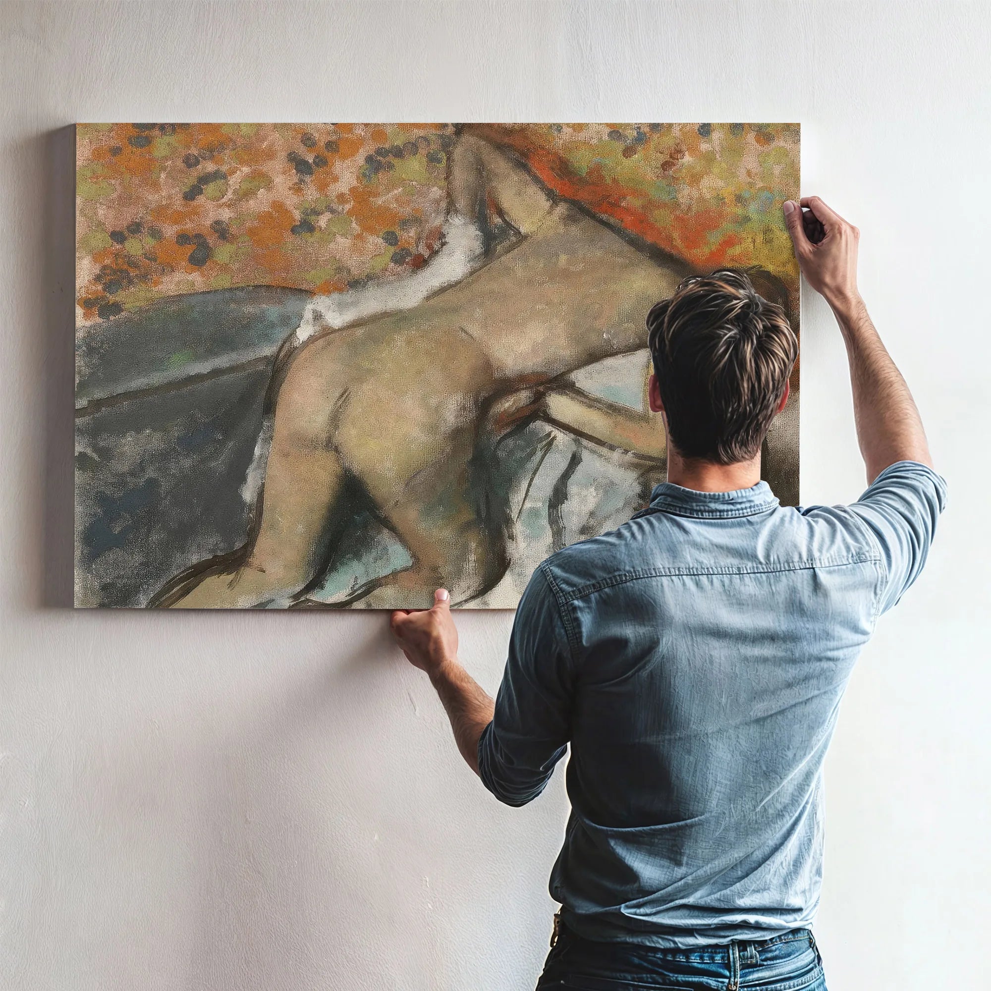 After The Bath, Woman Drying Herself (Après Le Bain, Femme S'essuyant) By Edgar Degas Fine Art Print