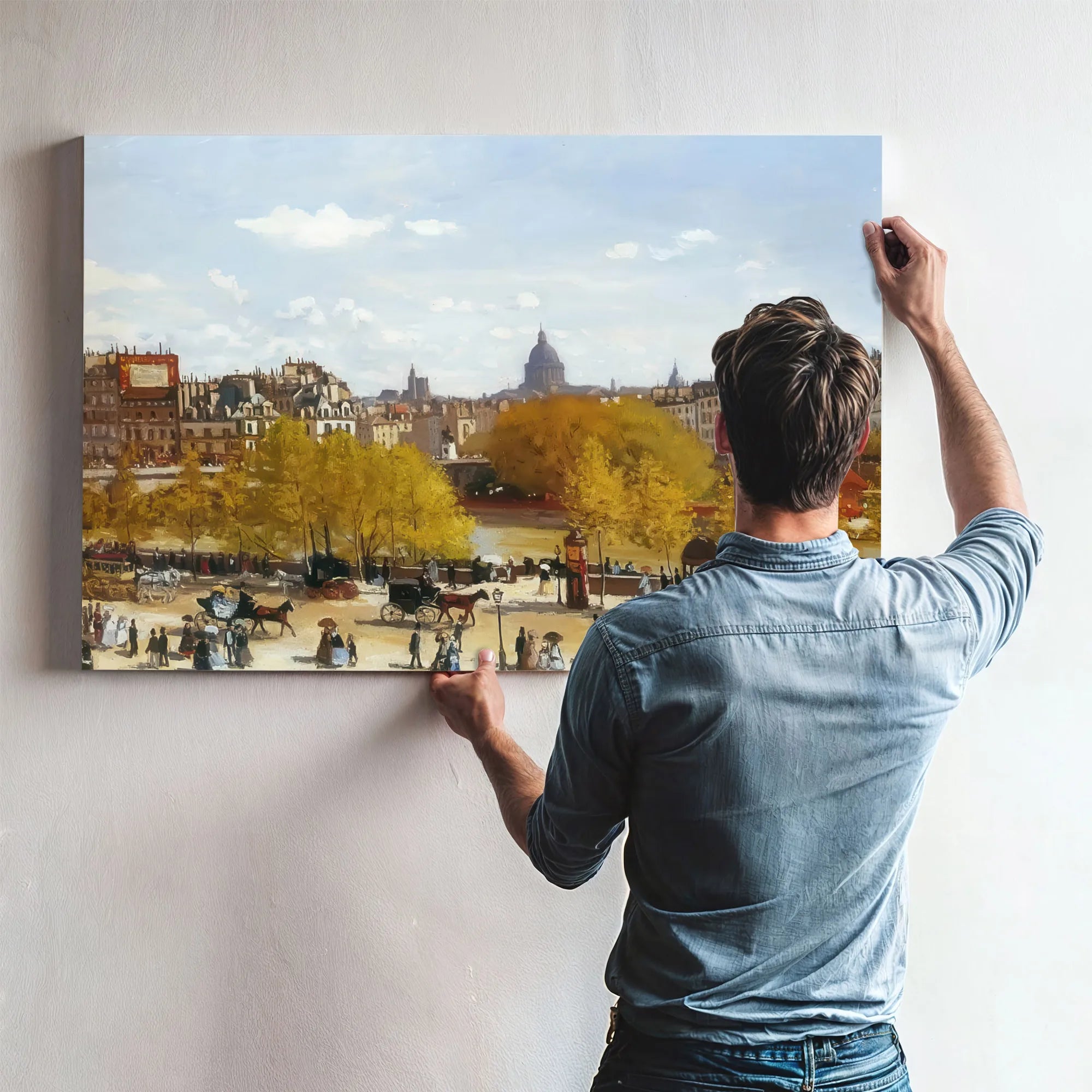 Quai Du Louvre 1867 By Claude Monet Fine Art Print