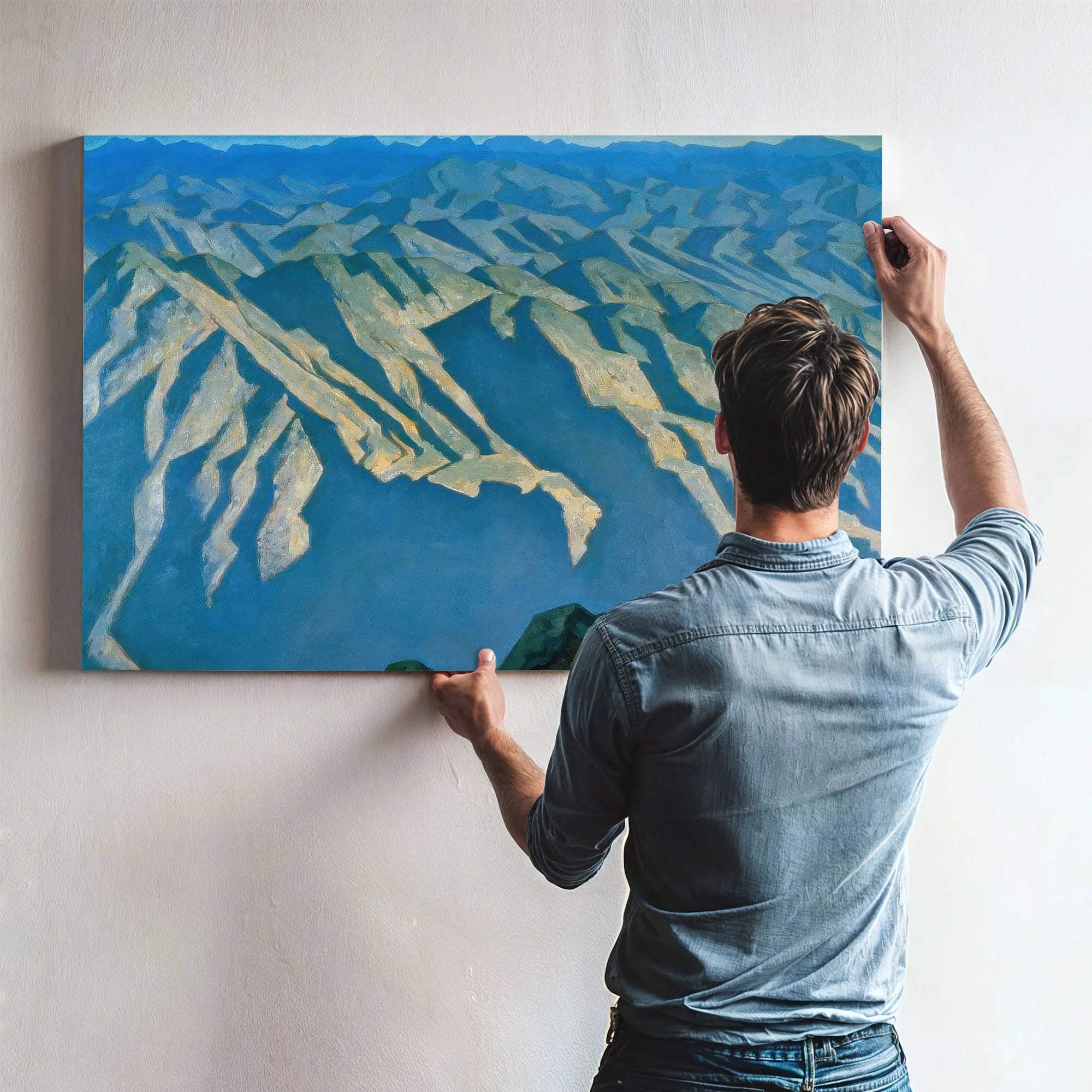 Men And Mountains By Maynard Dixon Fine Art Print