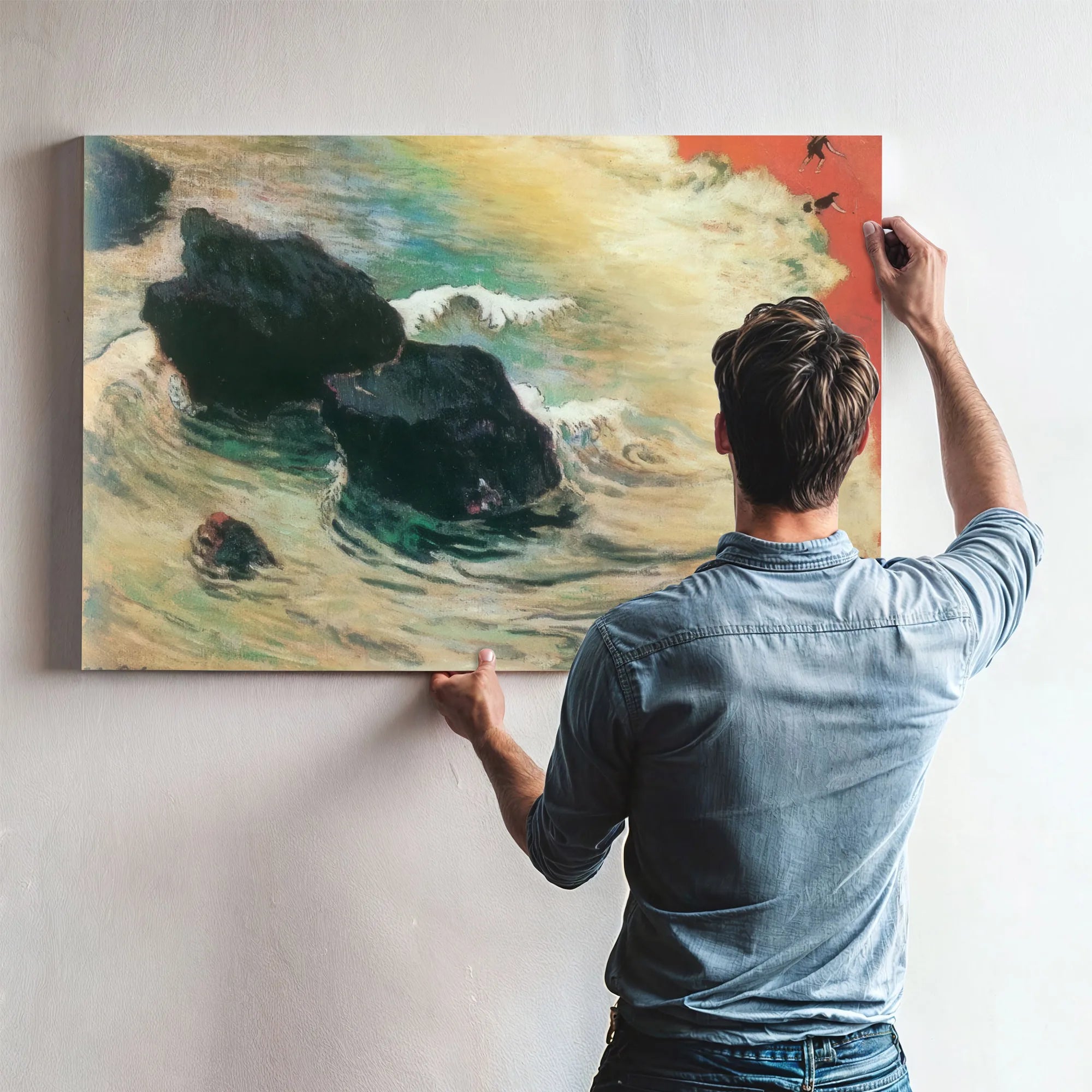 The Wave By Paul Gauguin Fine Art Print