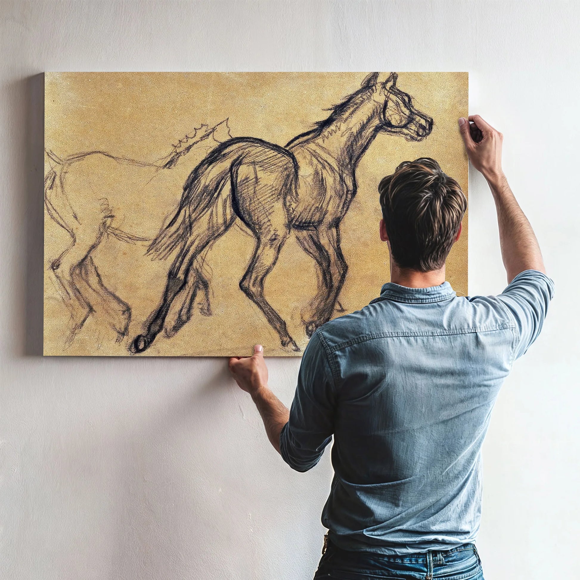 Horses By Edgar Degas Fine Art Print