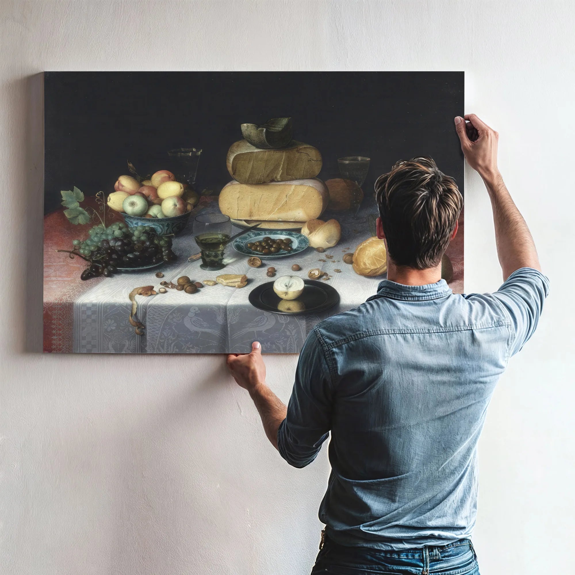 Still Life With Cheeses By Floris Claesz Van Dyck Fine Art Print