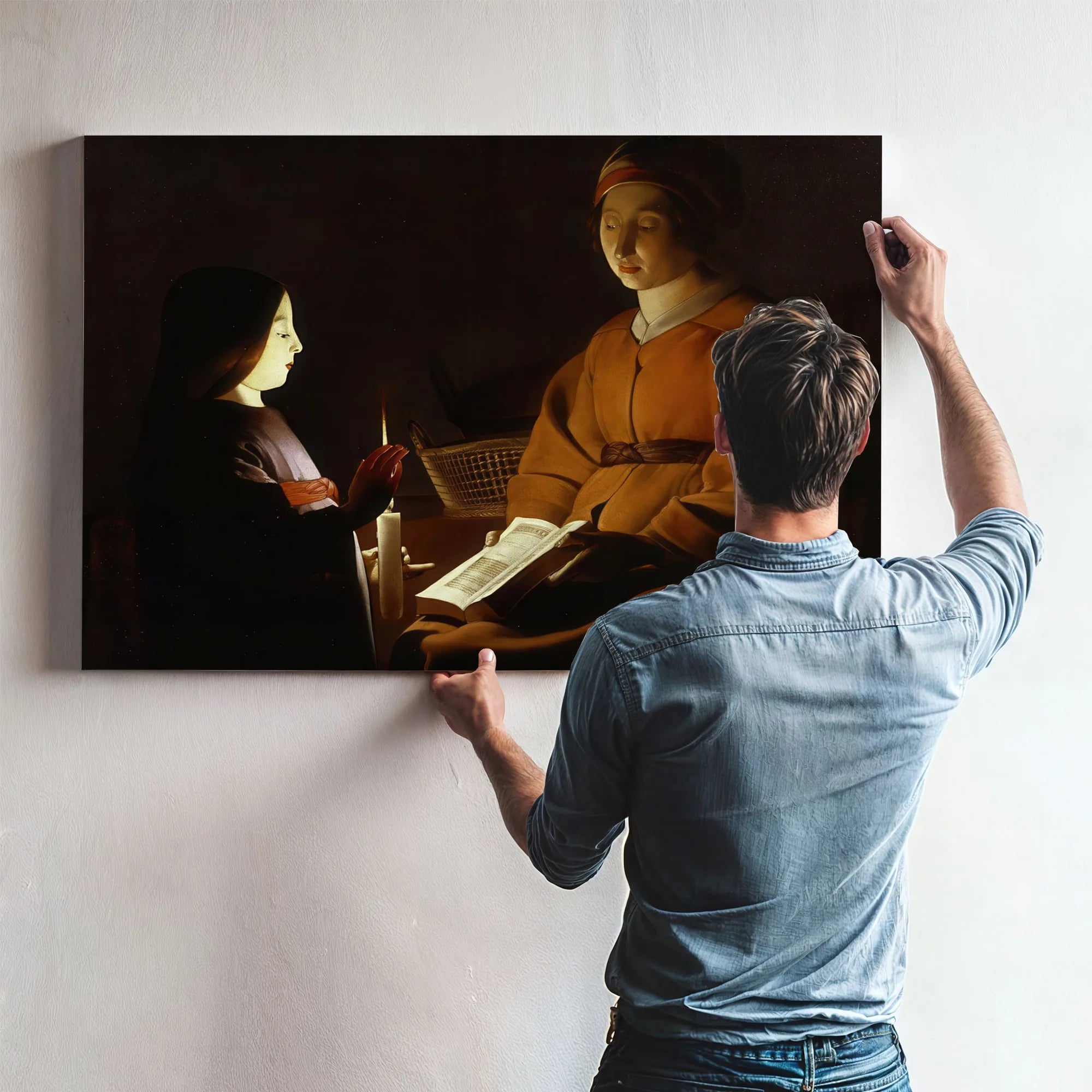 The Education Of The Virgin 1650 By Georges De La Tour Fine Art Print