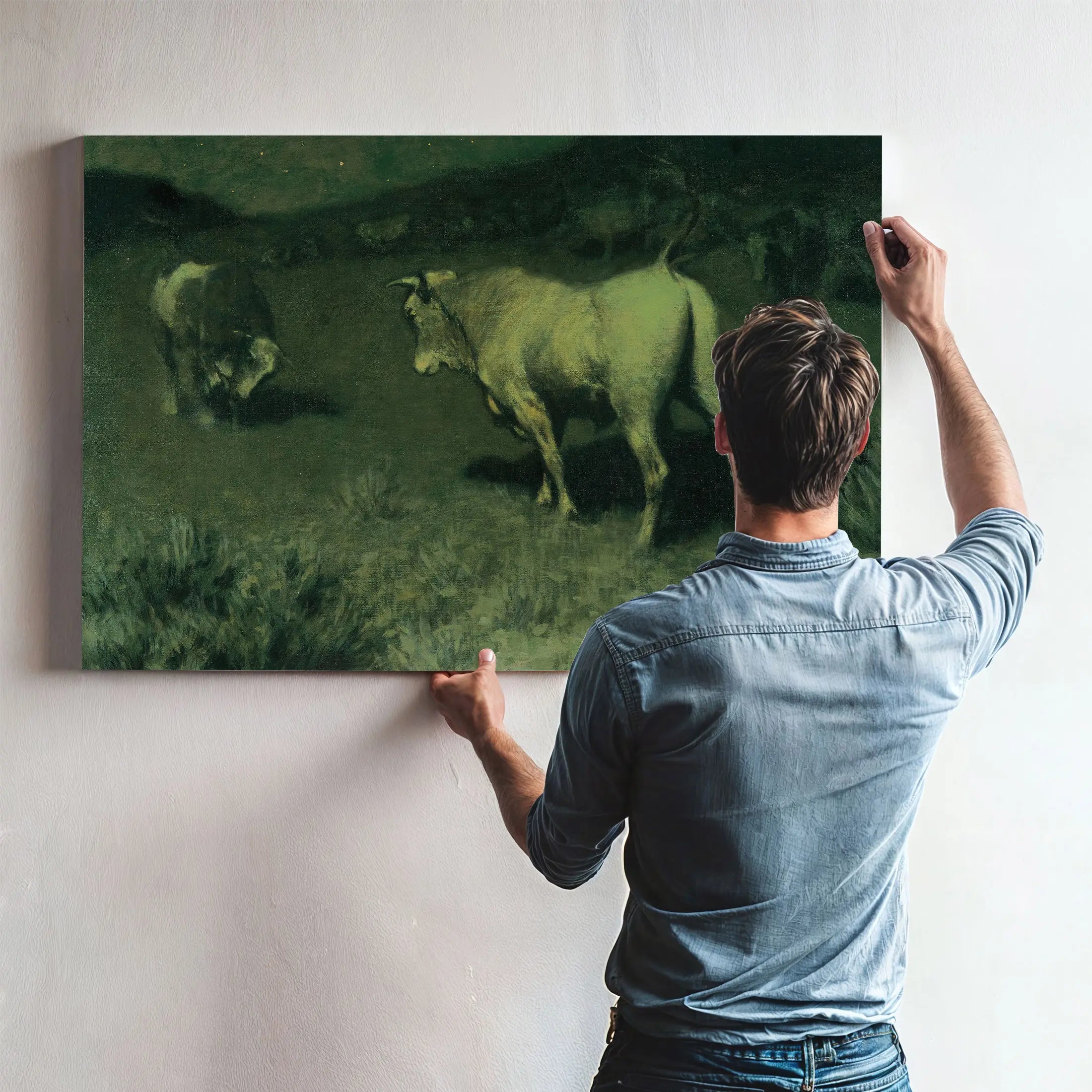 The Moaning Of The Bulls by Frederic Remington