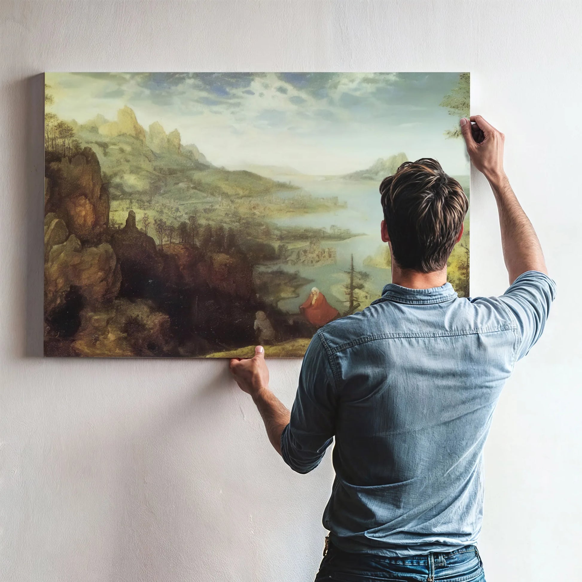 Landscape With The Flight Into Egypt By 1563 By Pieter Bruegel Fine Art Print