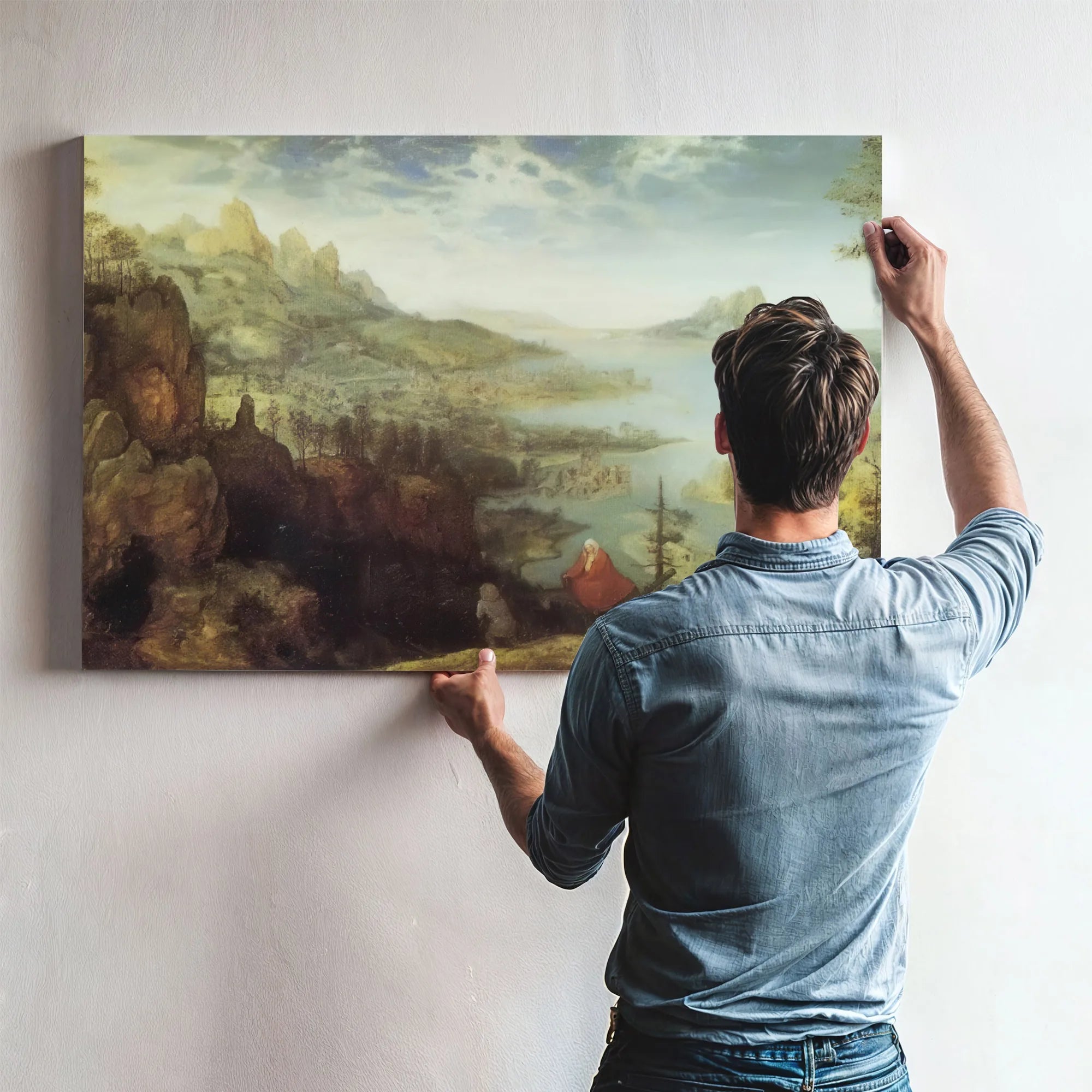 Landscape With The Flight Into Egypt By 1563 By Pieter Bruegel Fine Art Print