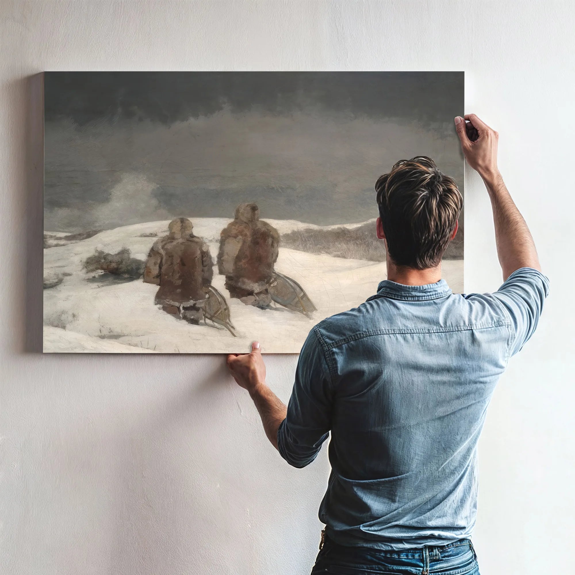 Below Zero By Winslow Homer Fine Art Print