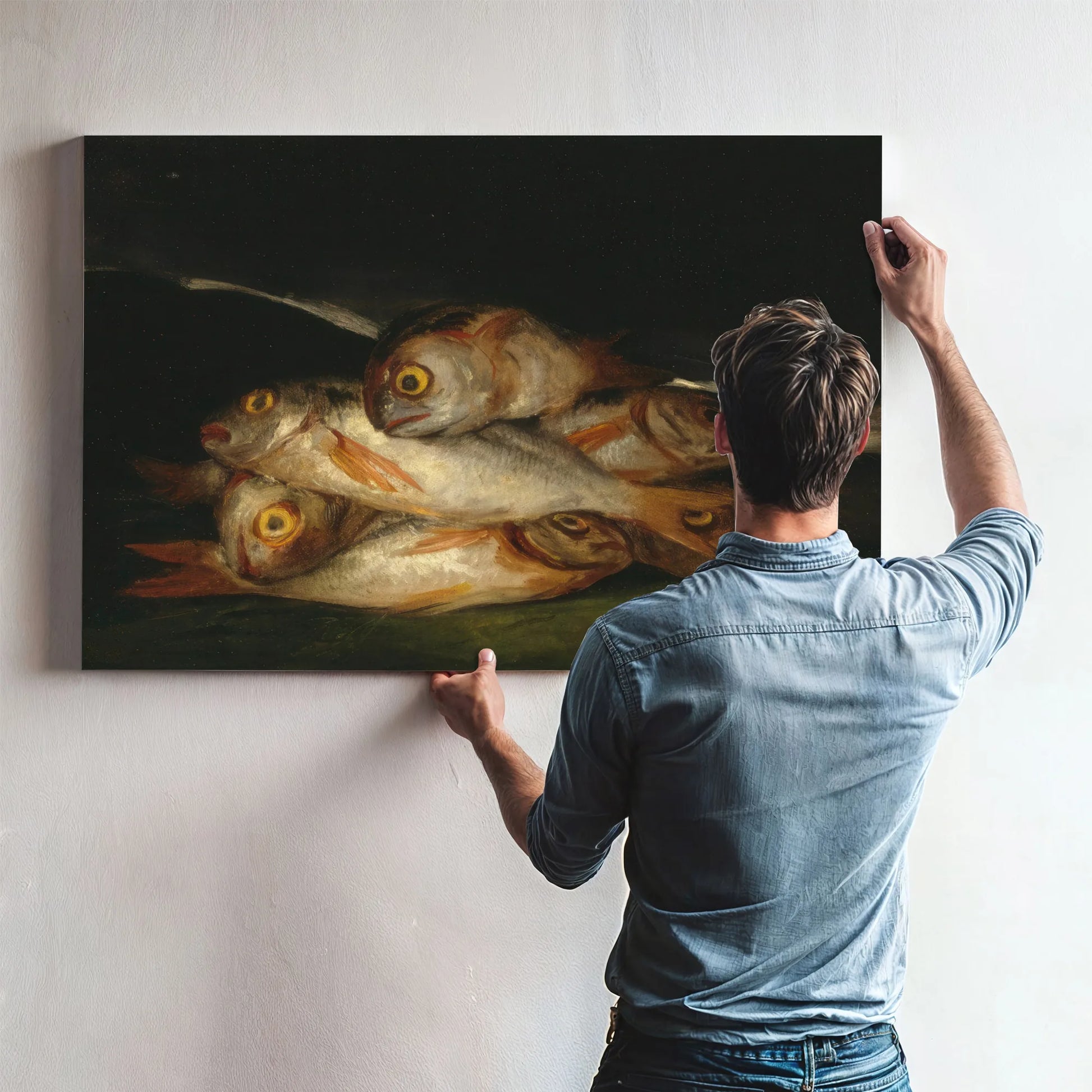 Still Life With Golden Bream By Francisco De Goya Fine Art Print