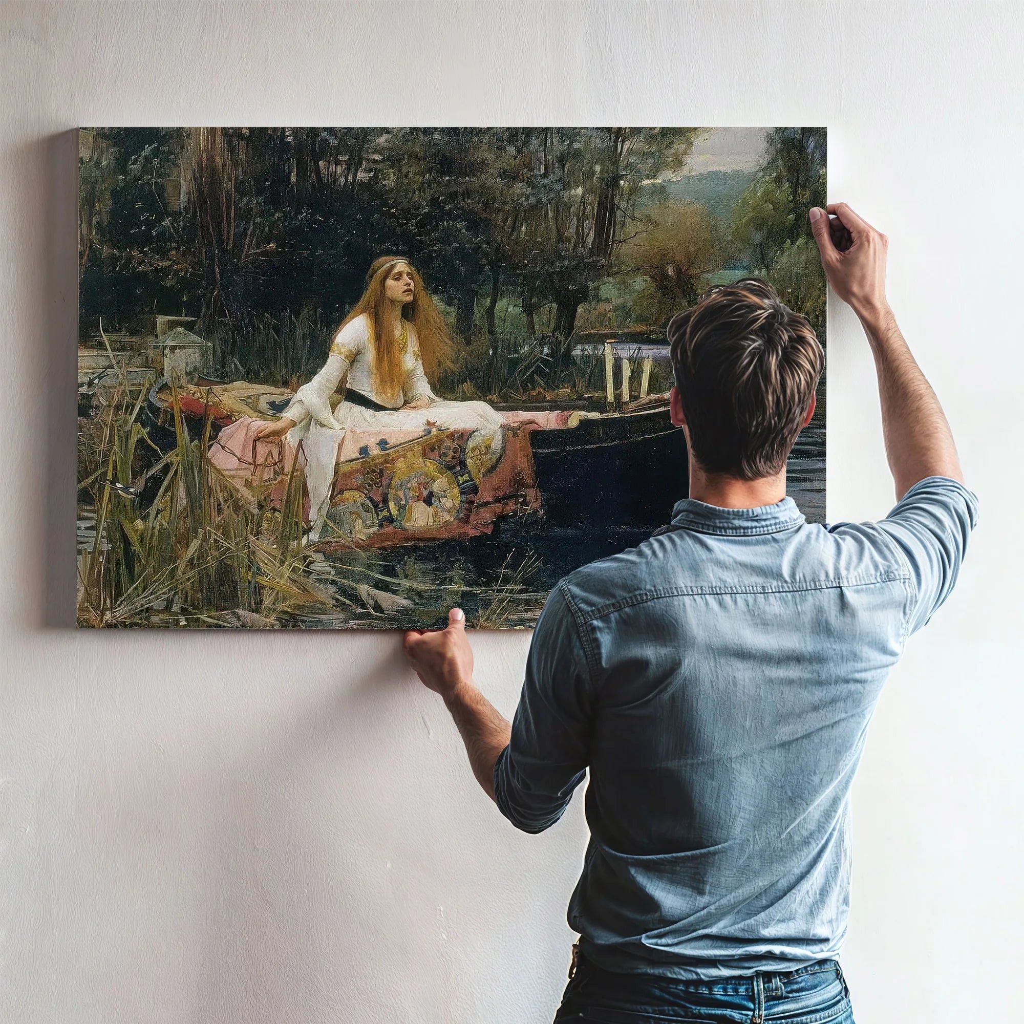 Lady Of Shalott By John William Waterhouse Fine Art Print