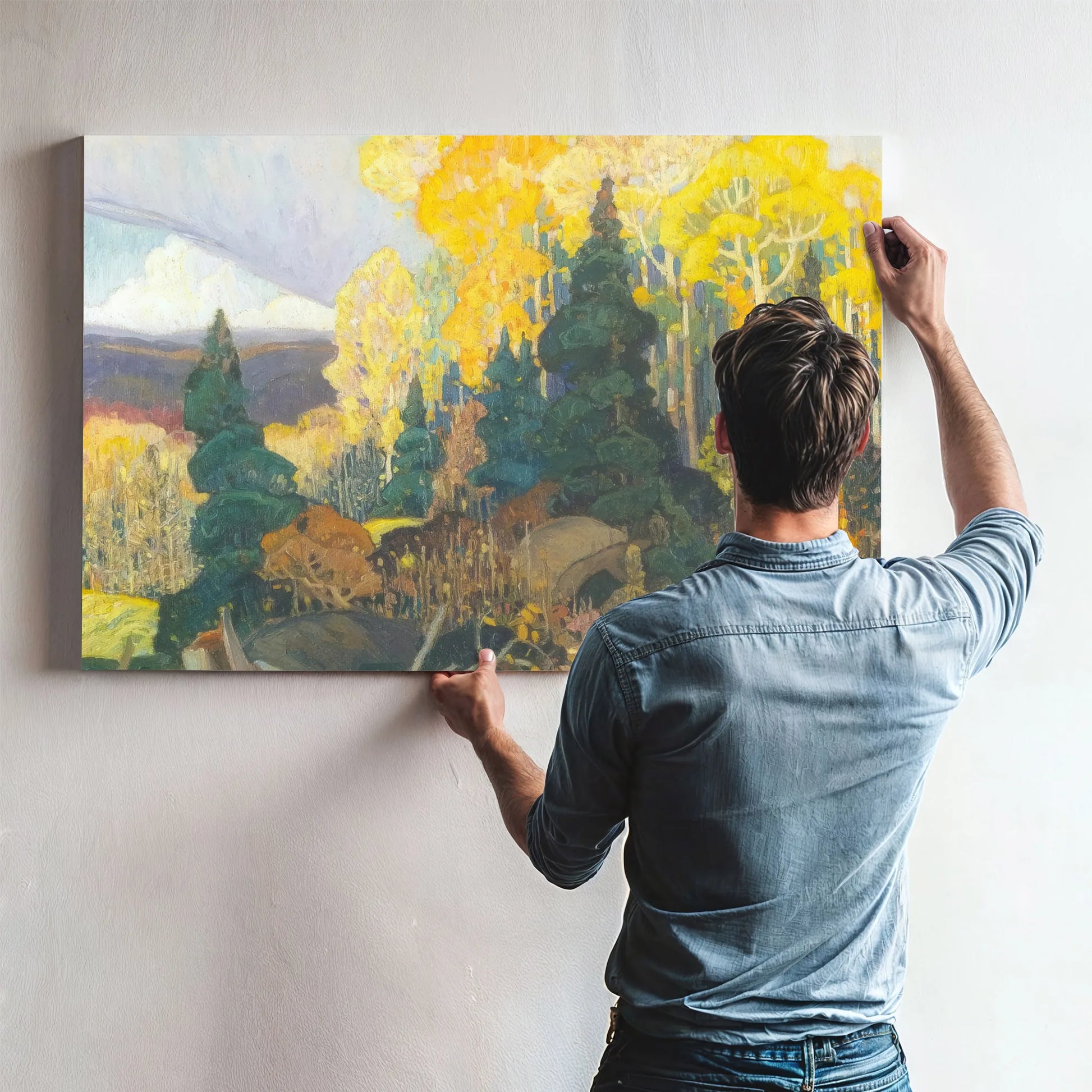 Autumn Hillside By Frank Carmichael Fine Art Print