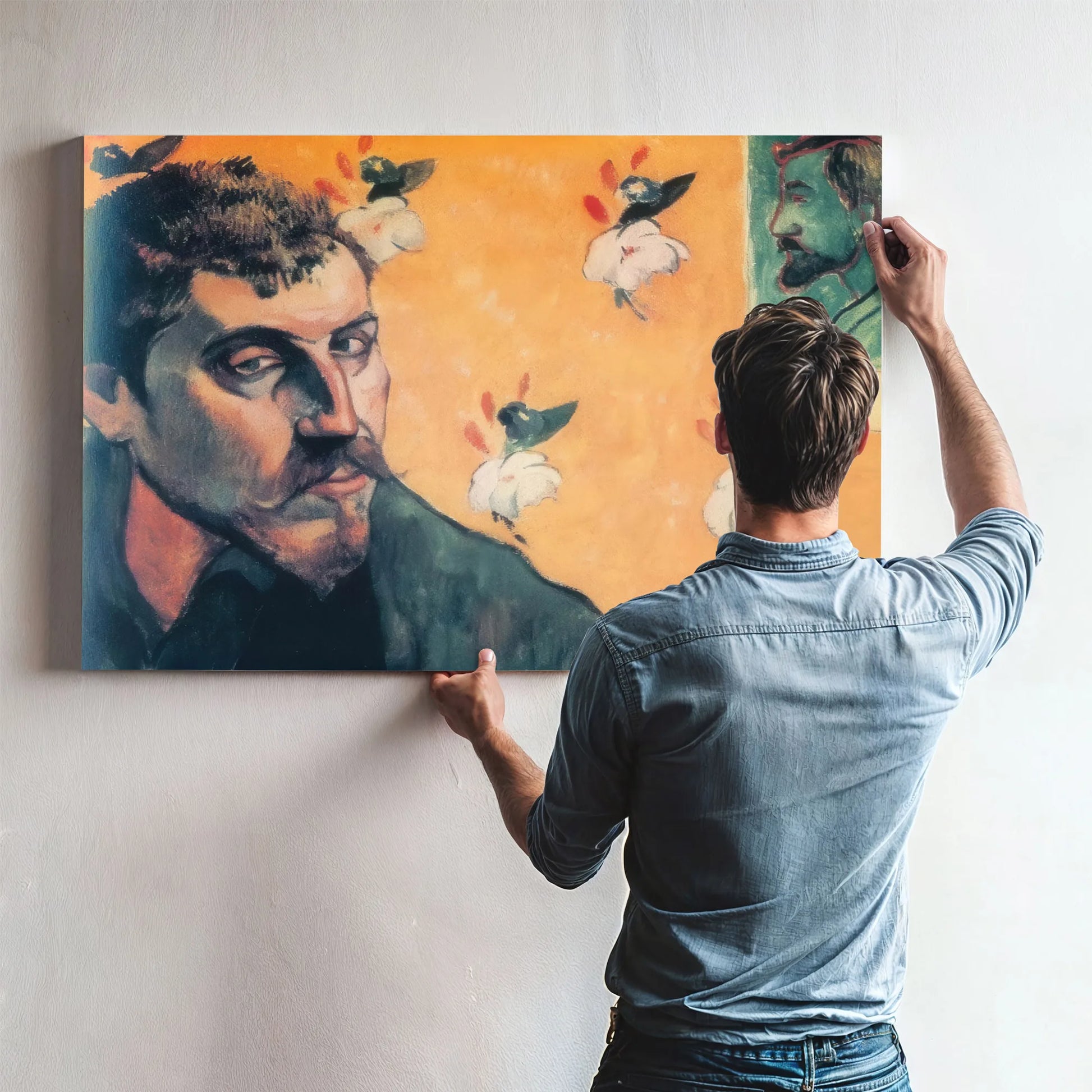 Self Portrait Les Miserables By Paul Gauguin Fine Art Print