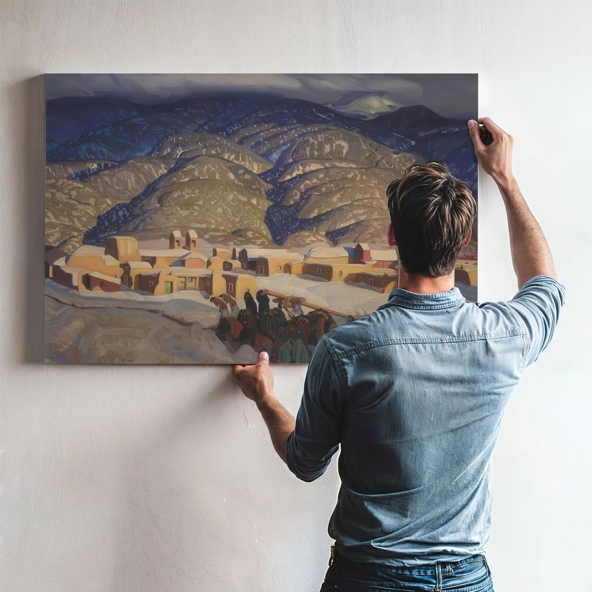 Sangre De Cristo Mountains By Ernest Blumenschein Fine Art Print