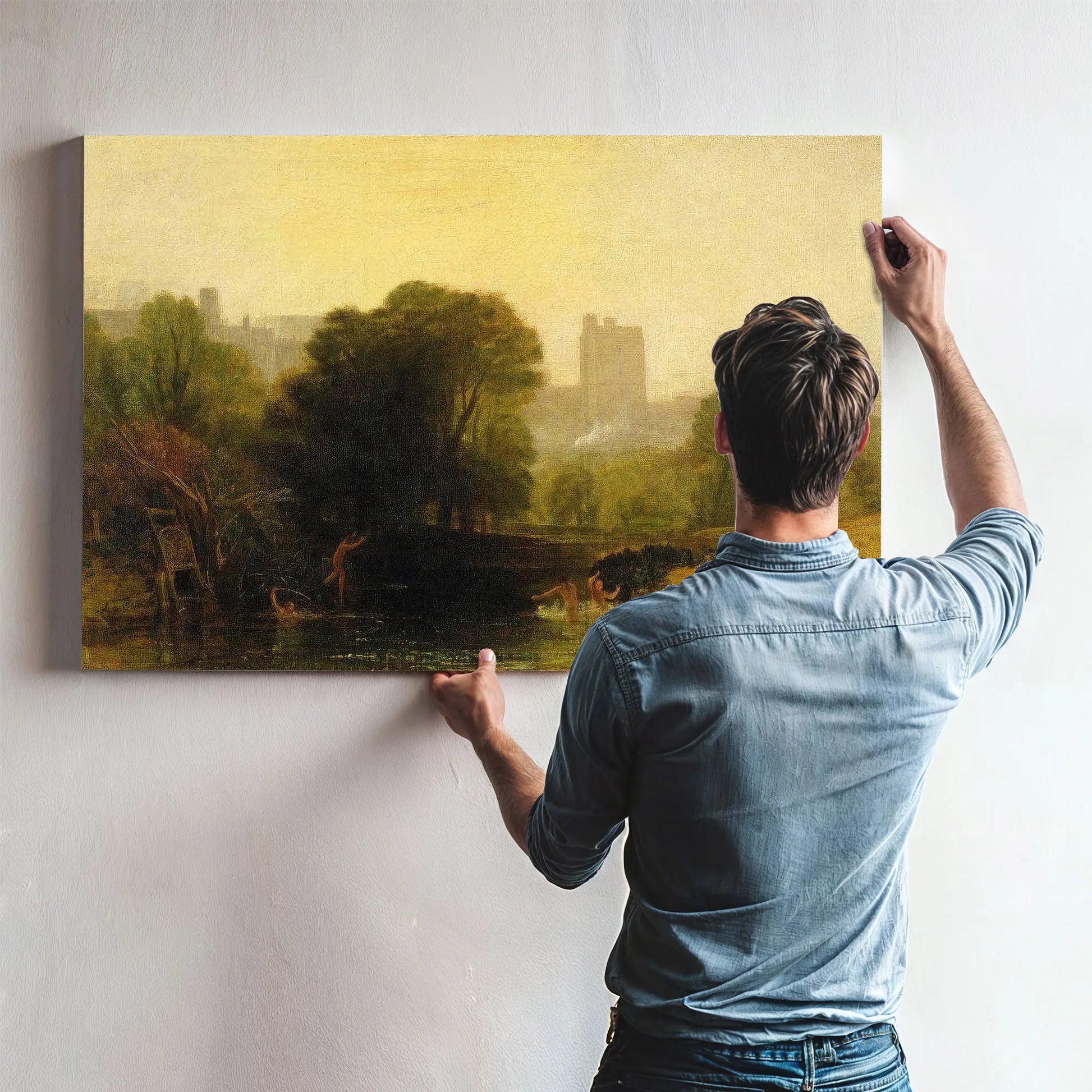 Near The Thames Lock Windsor By Joseph Mallord William Turner Fine Art Print