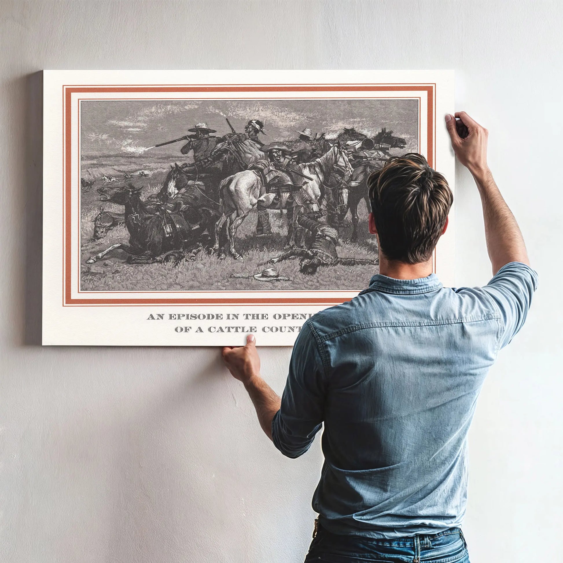 An Episode In The Opening Up Of A Cattle Country by Frederic Remington