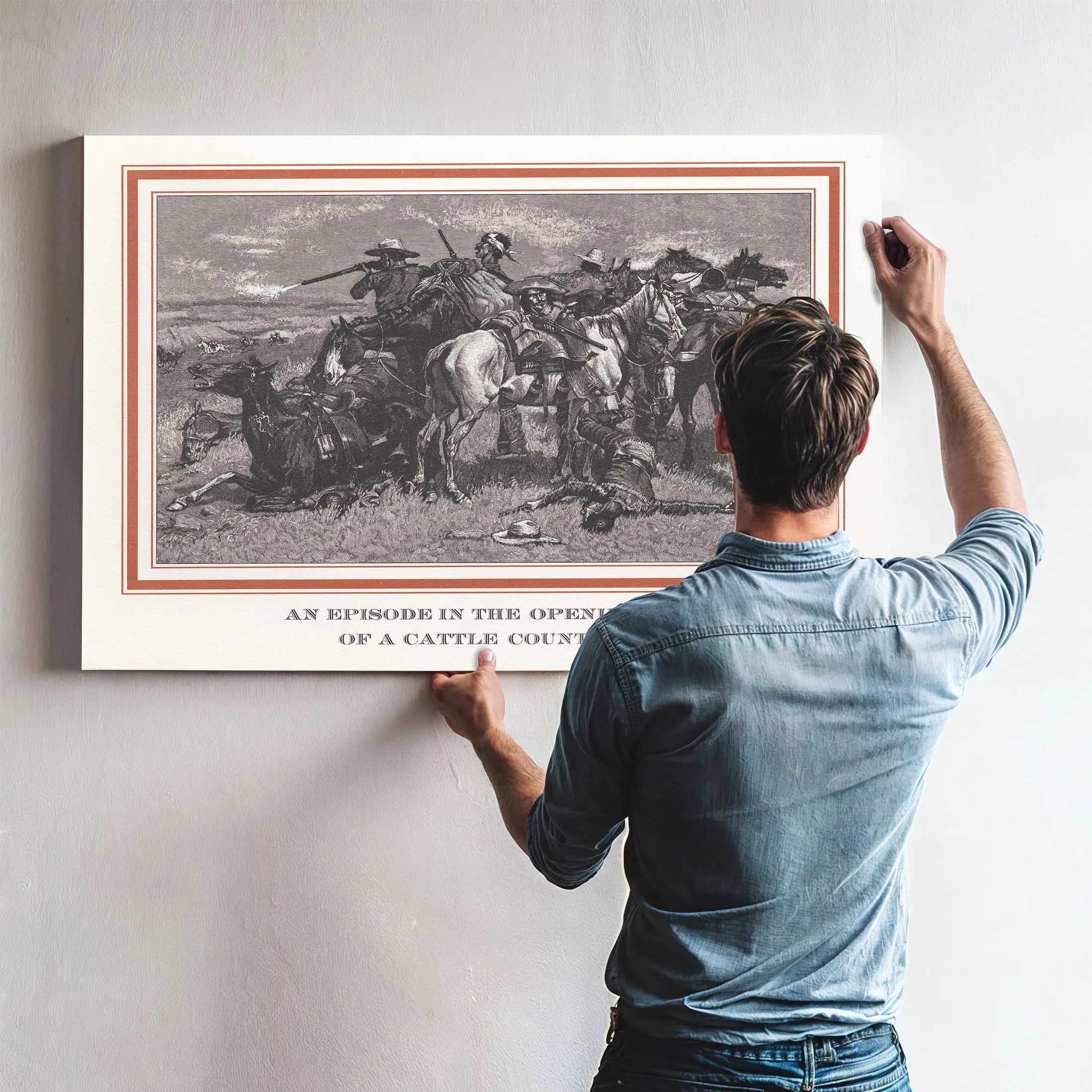 An Episode In The Opening Up Of A Cattle Country by Frederic Remington