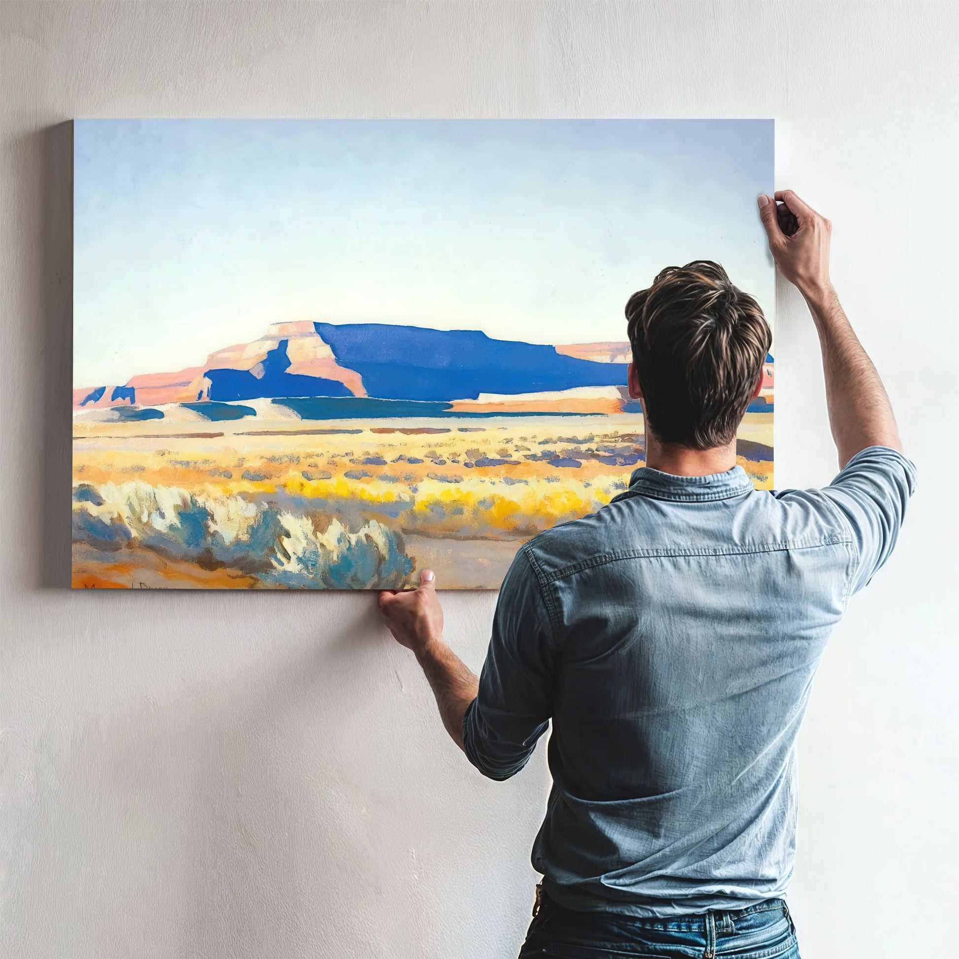 Striped Mesa By Maynard Dixon Fine Art Print