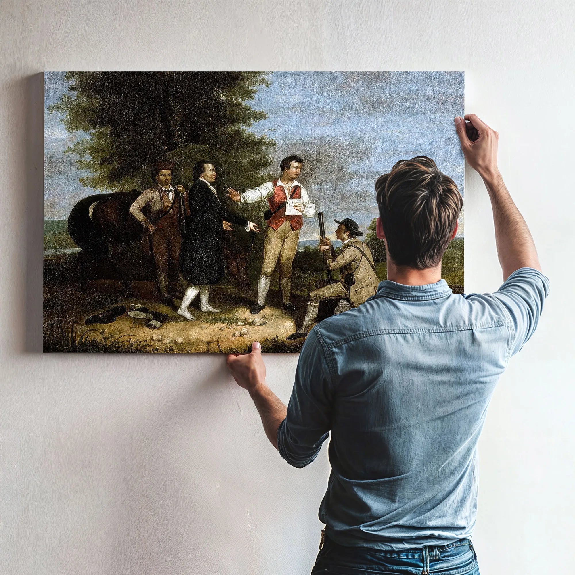 The Capture Of Major Andre By Asher B Durand Fine Art Print