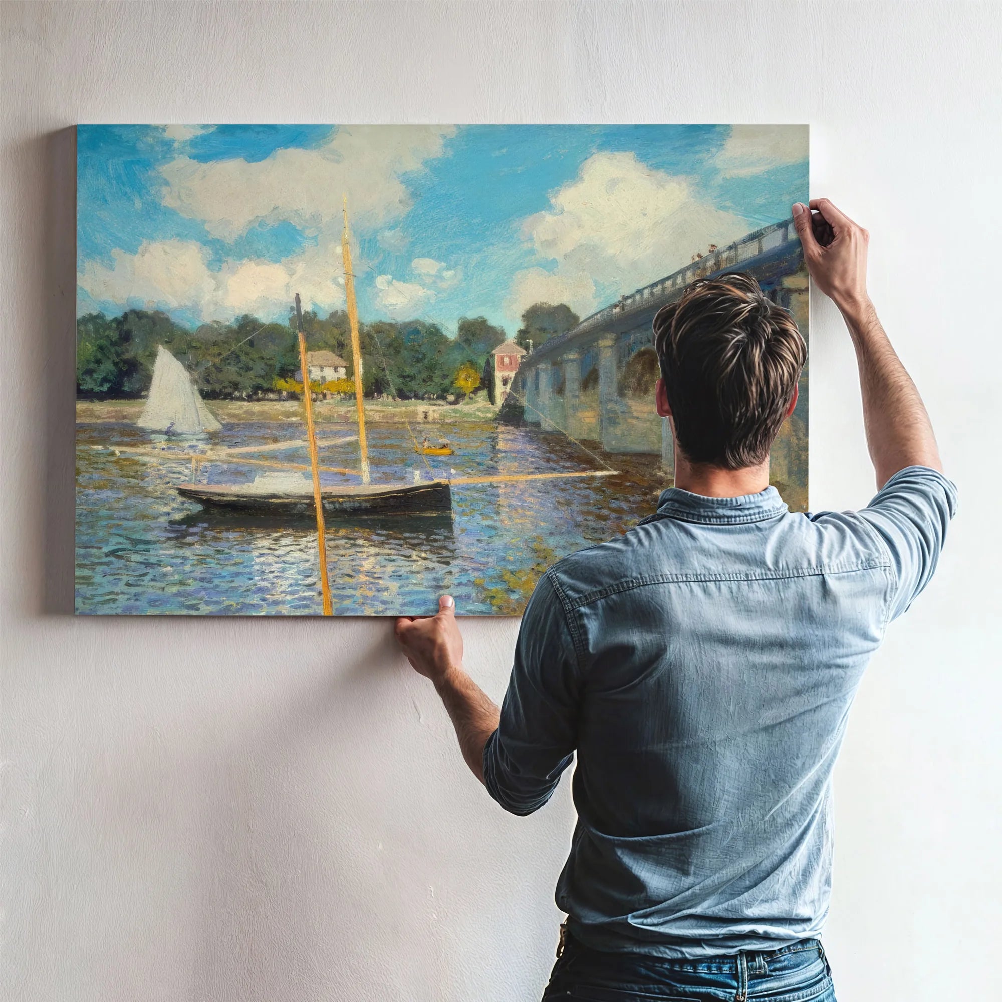 The Bridge At Argenteuil By Claude Monet Fine Art Print