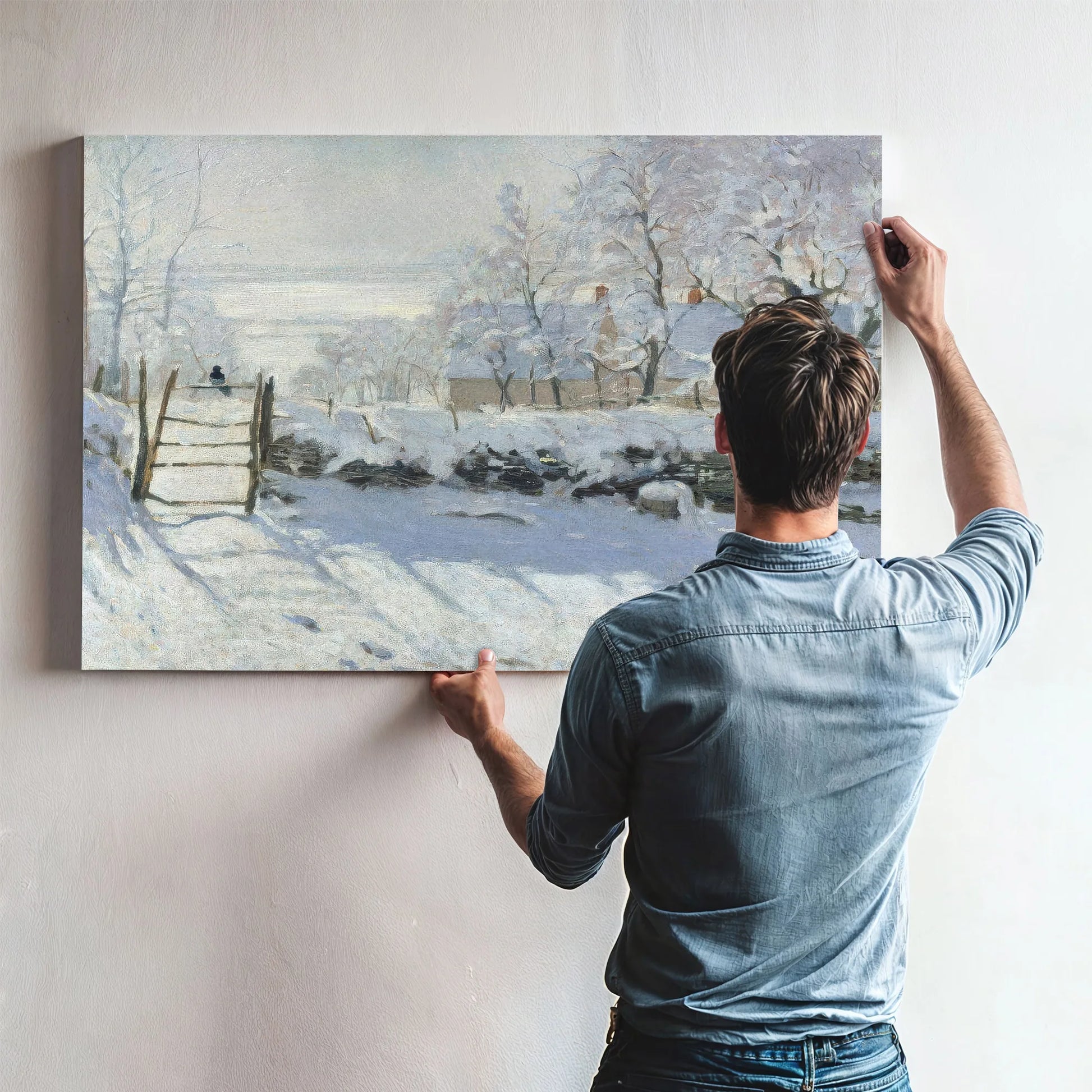 The Magpie 1869 By Claude Monet Fine Art Print