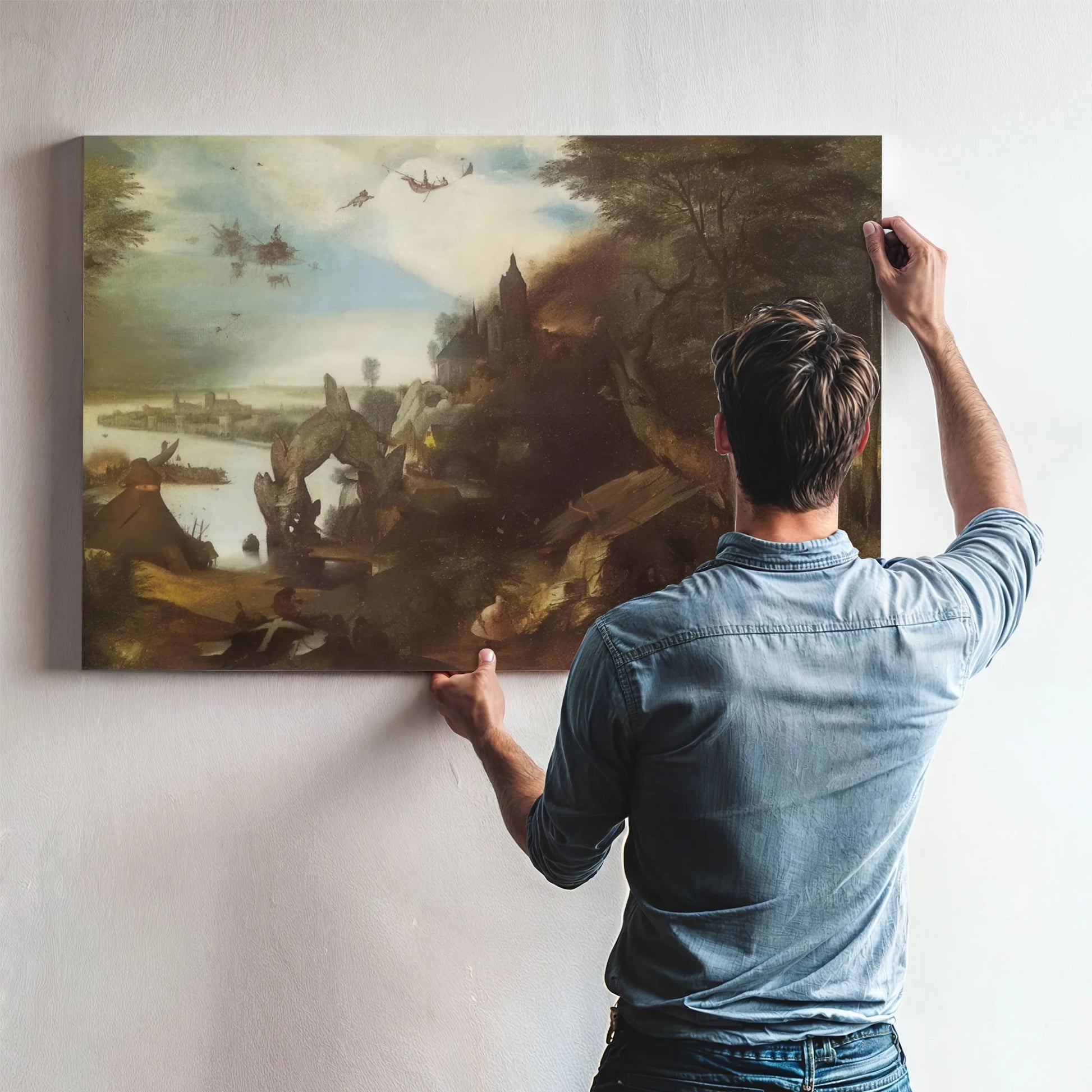 The Temptation Of St By Pieter Bruegel Fine Art Print