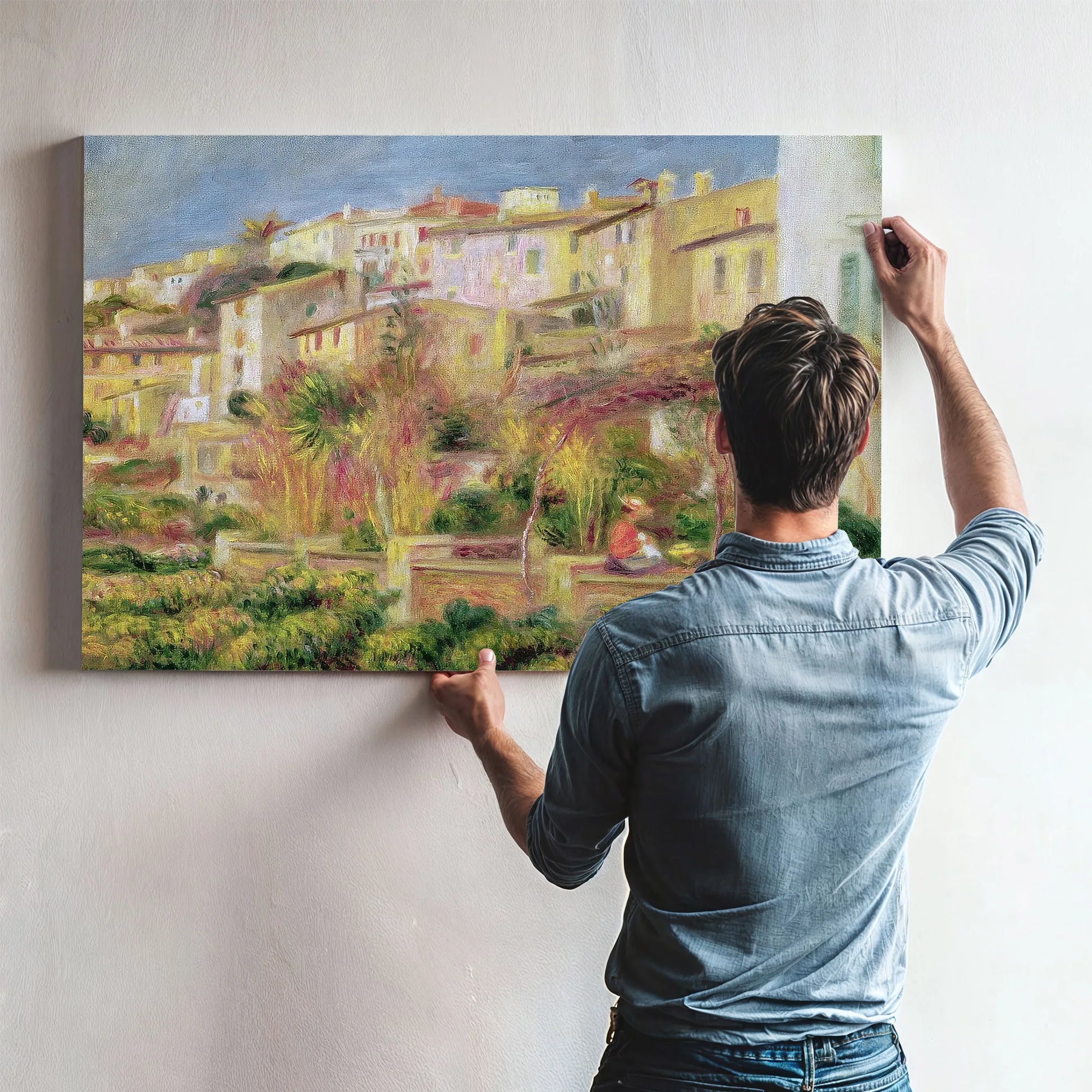 Terrace In Cagnes By Pierre Auguste Renoir Fine Art Print