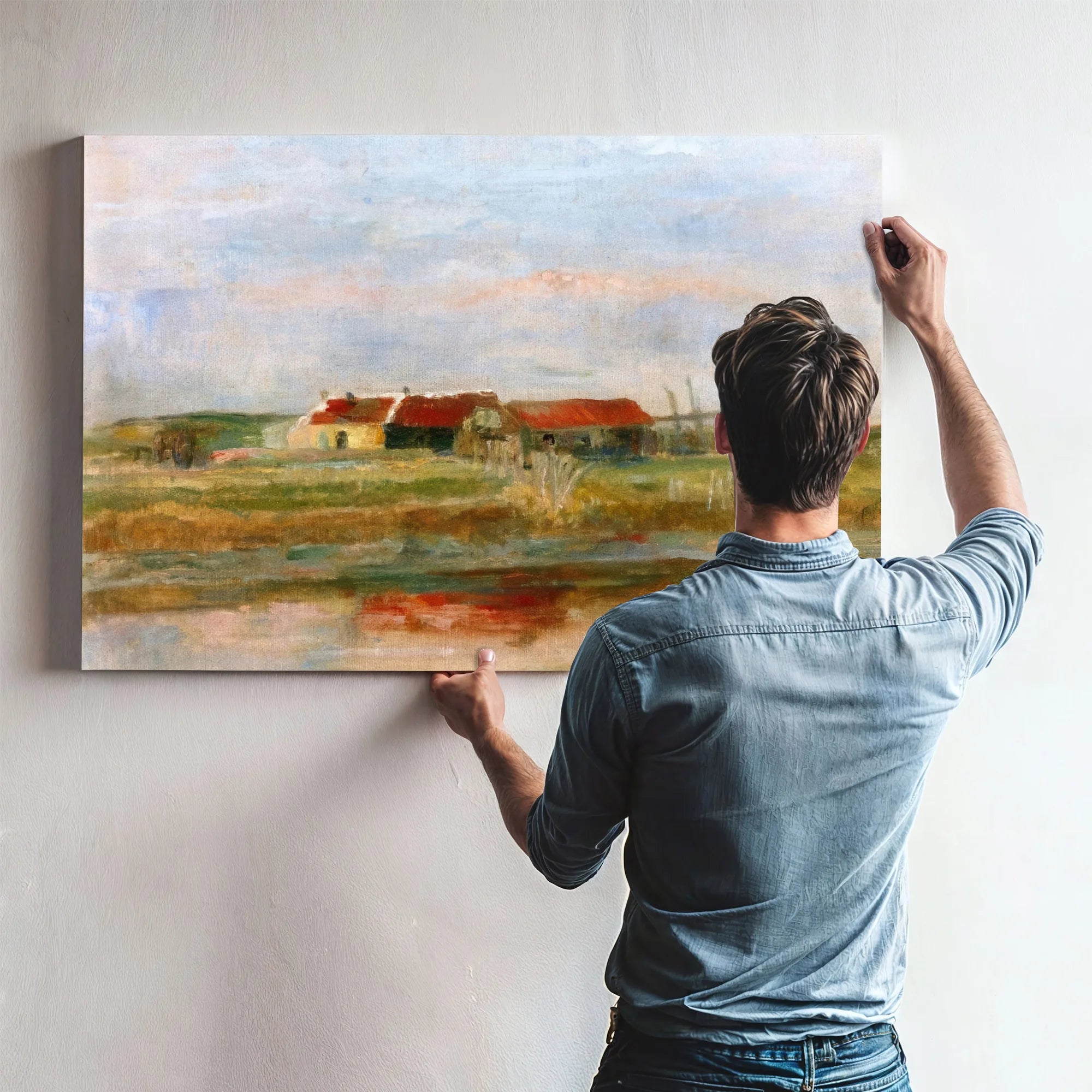 Houses In The Dunes By James Ensor Fine Art Print