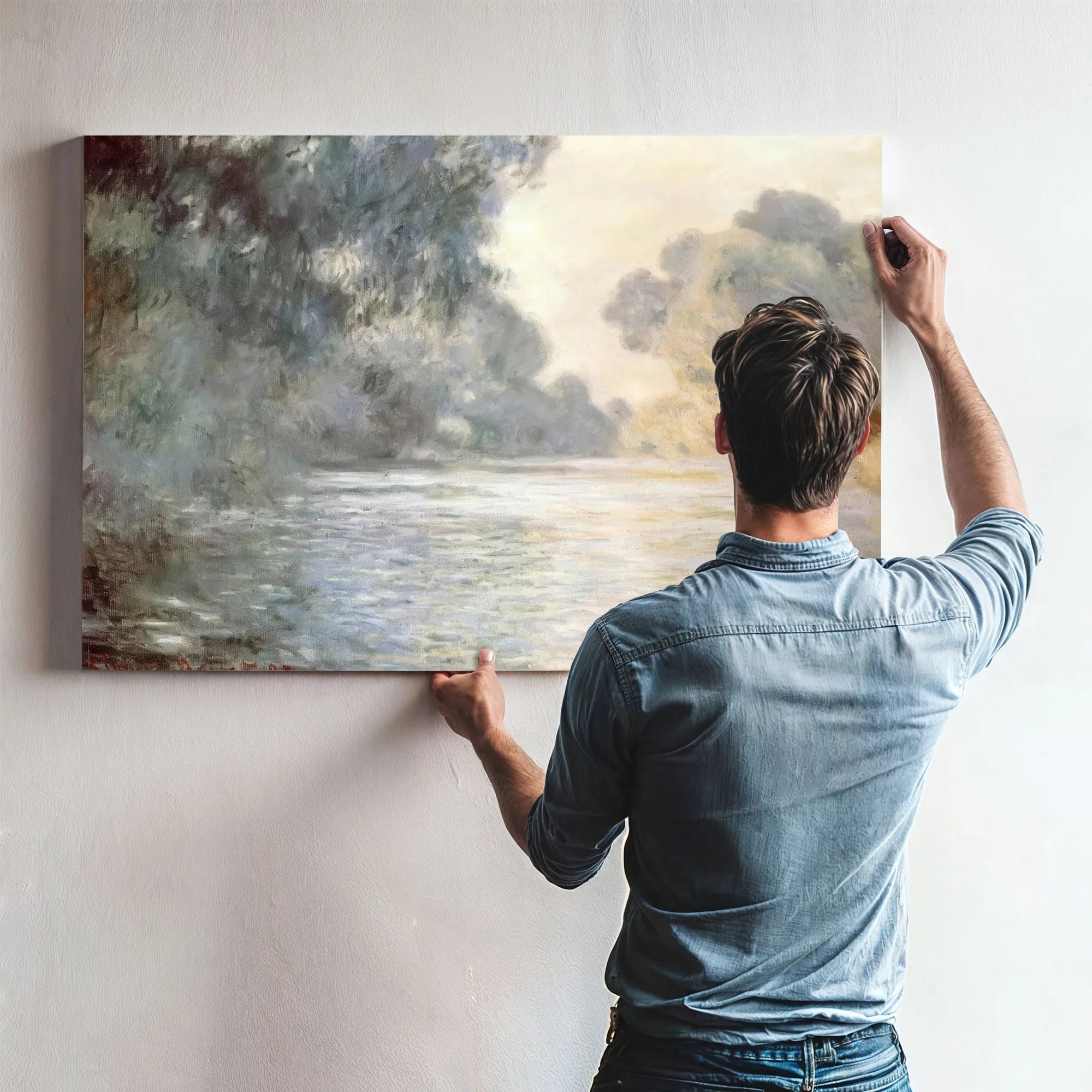 Arm Of The Seine At Giverny By Claude Monet Fine Art Print
