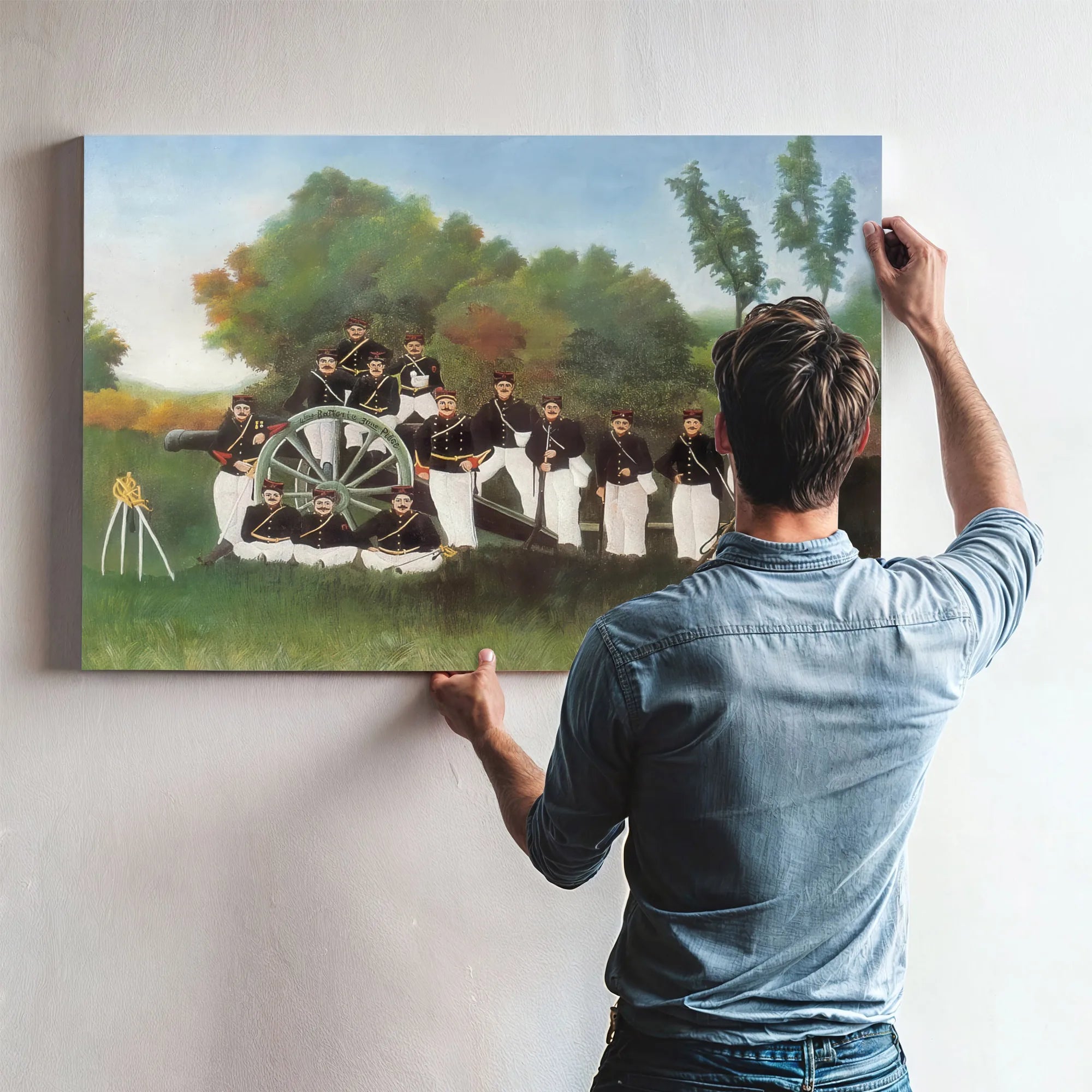 Arillerymen About 1983 1895 By Henri Rousseau Fine Art Print