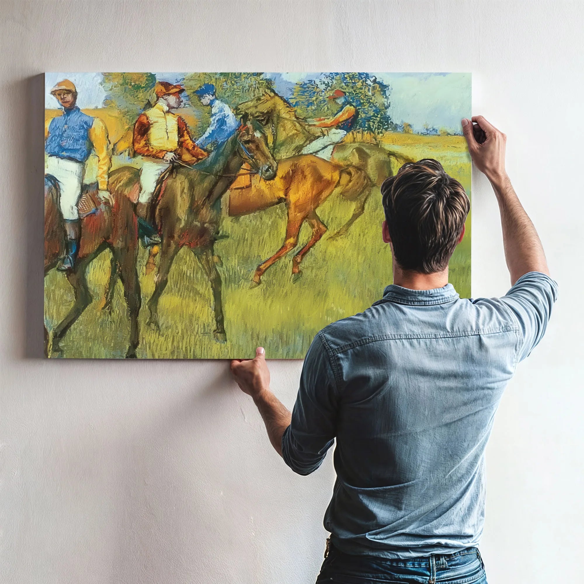 Race Horses By Edgar Degas Fine Art Print