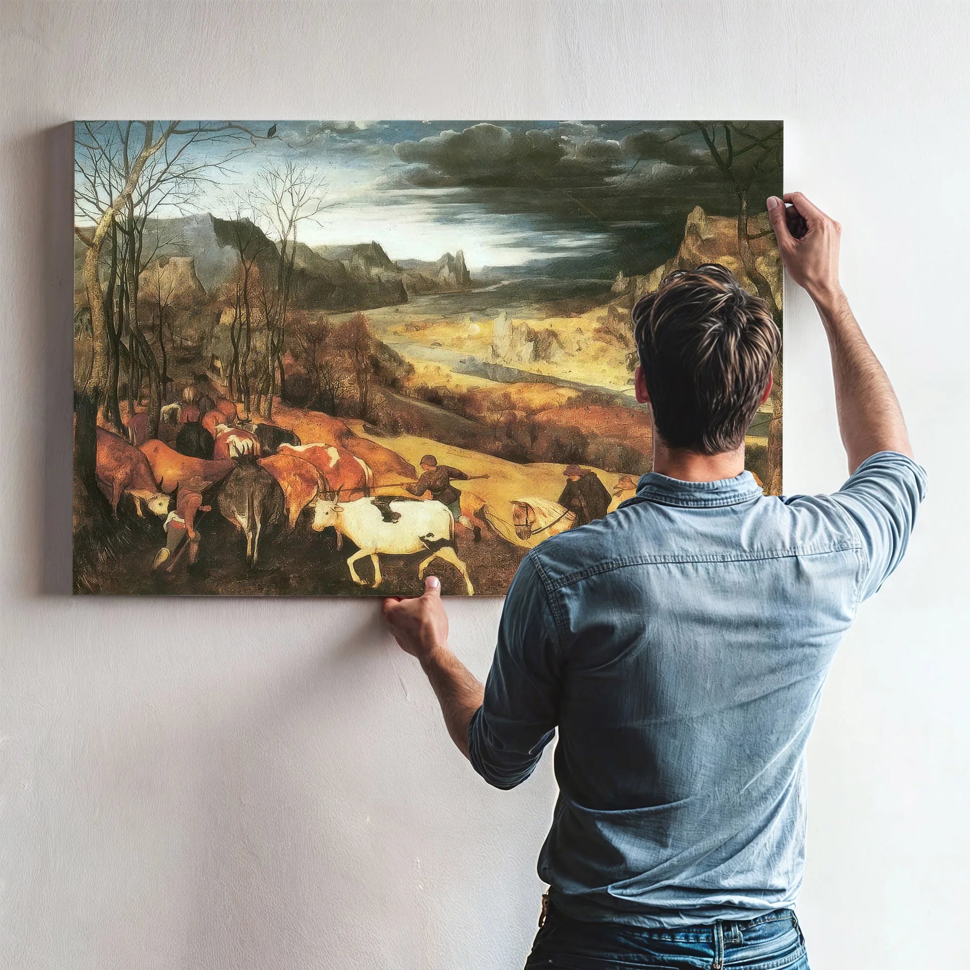 The Return Of The Herd 1565 By Pieter Bruegel Fine Art Print