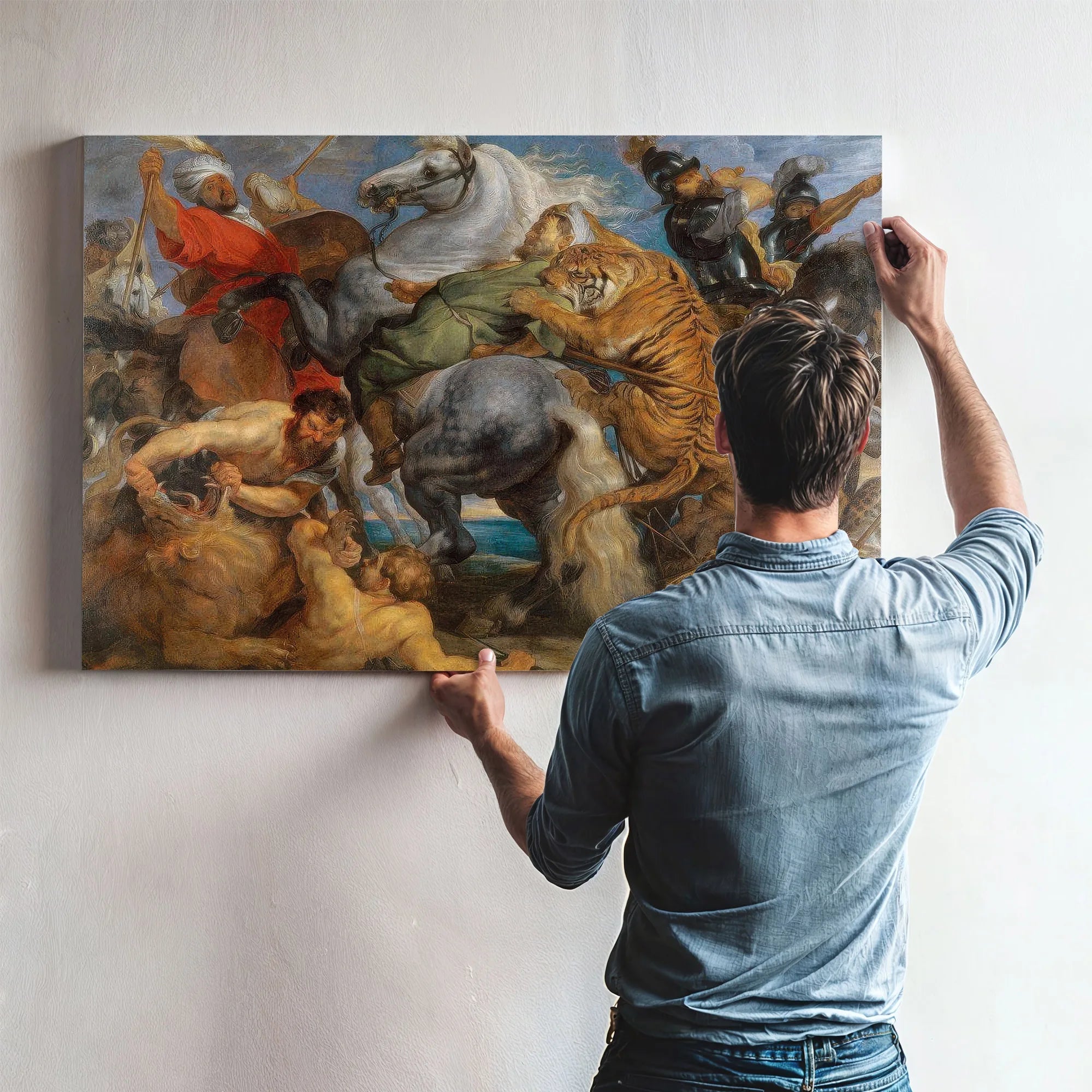 Peter Paul Rubens The Tiger Hunt 1616 By Peter Paul Rubens Fine Art Print
