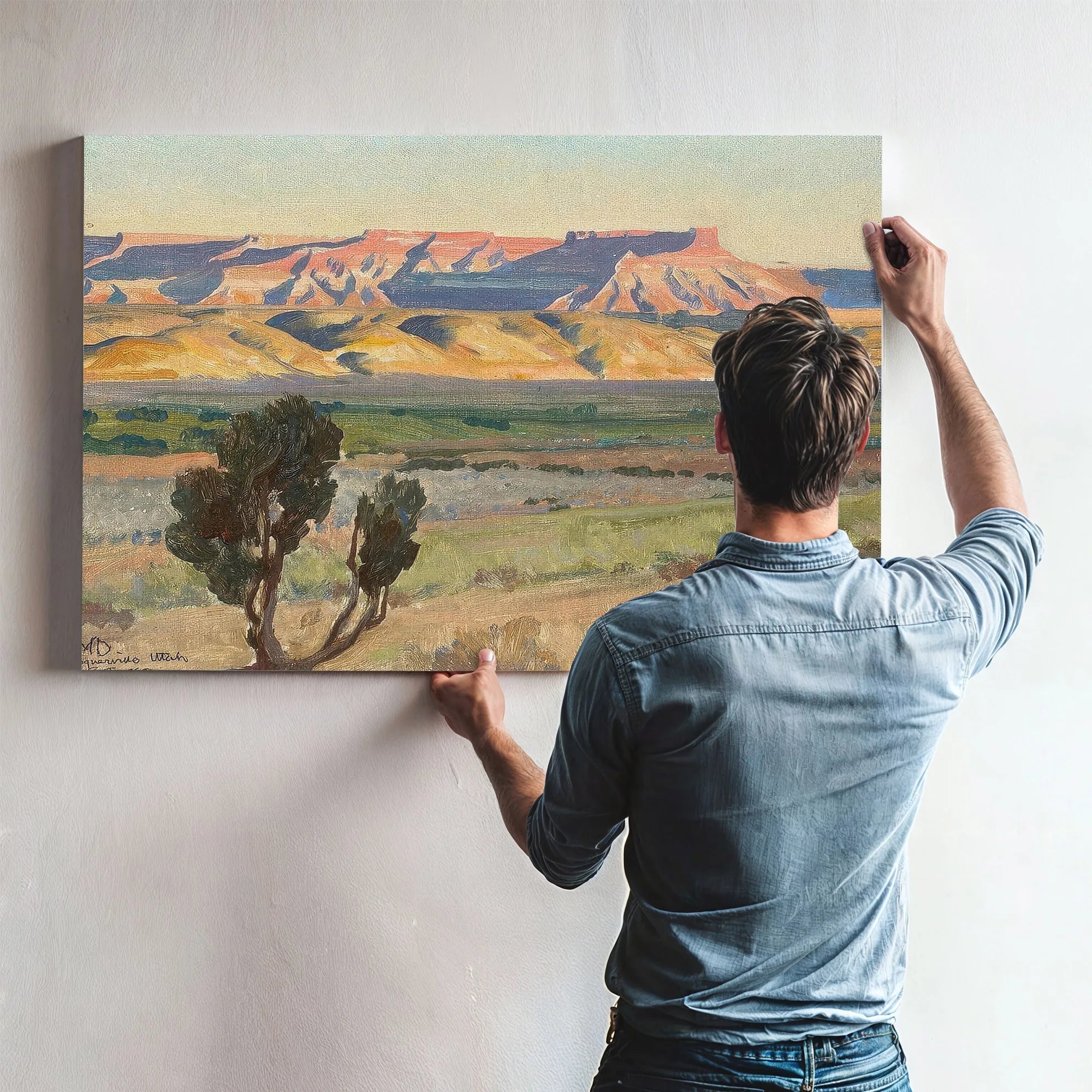 Fields Of Toquerville Utah By Maynard Dixon Fine Art Print