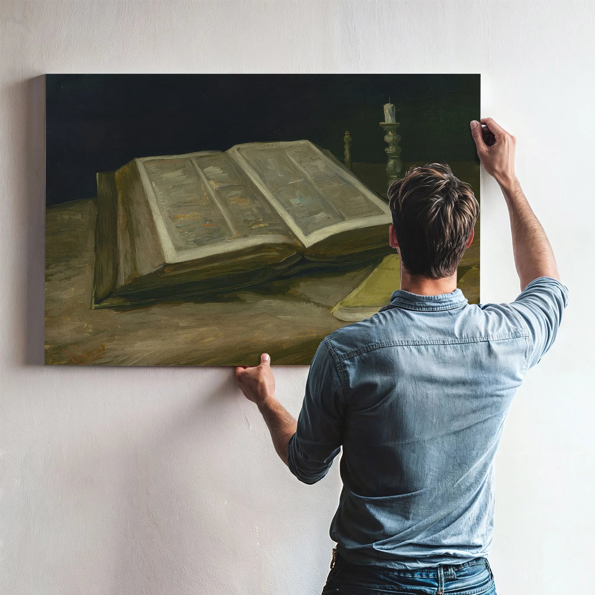 Still Life With Bible By Vincent Van Gogh Fine Art Print