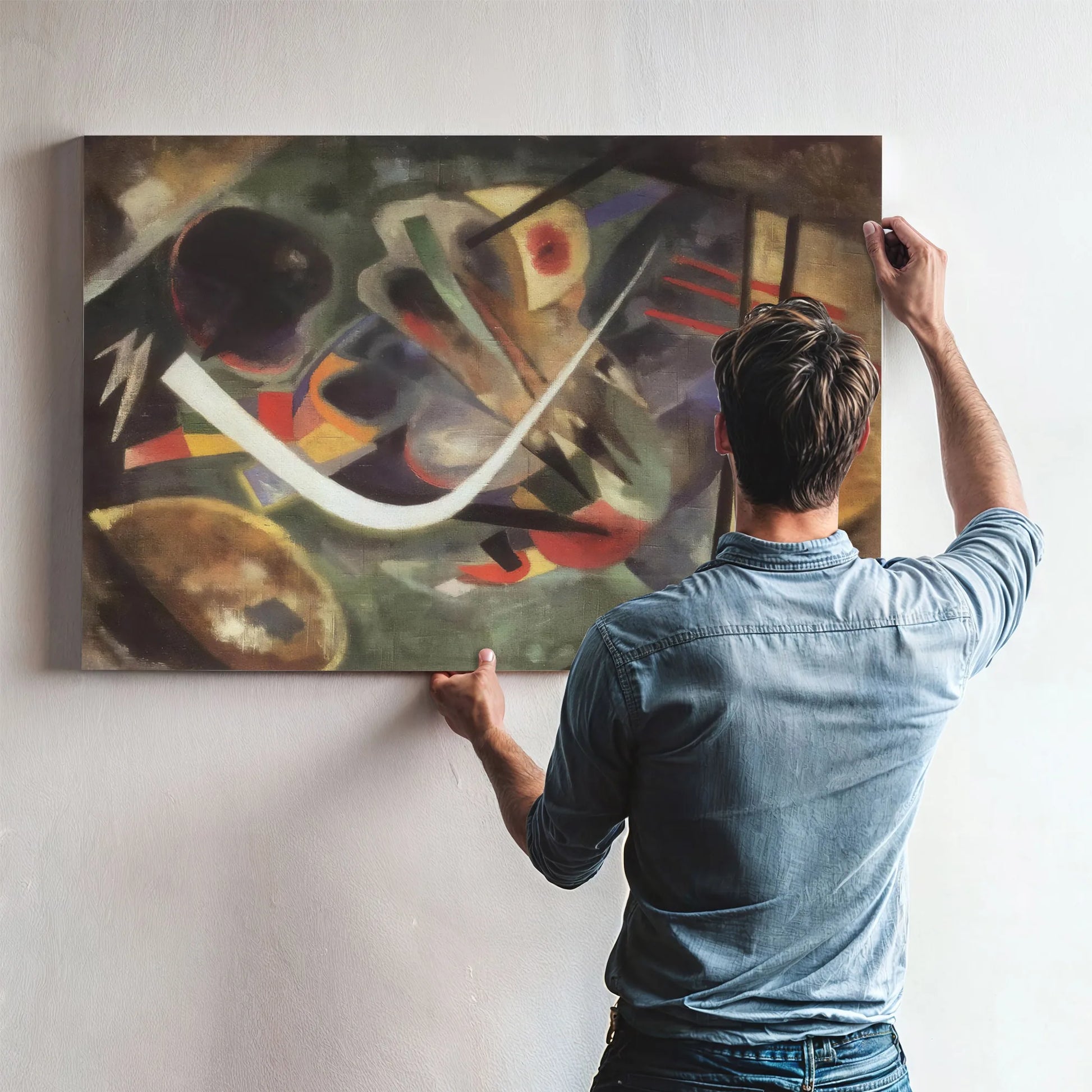 White Stroke 1920 By Wassily Kandinsky Fine Art Print