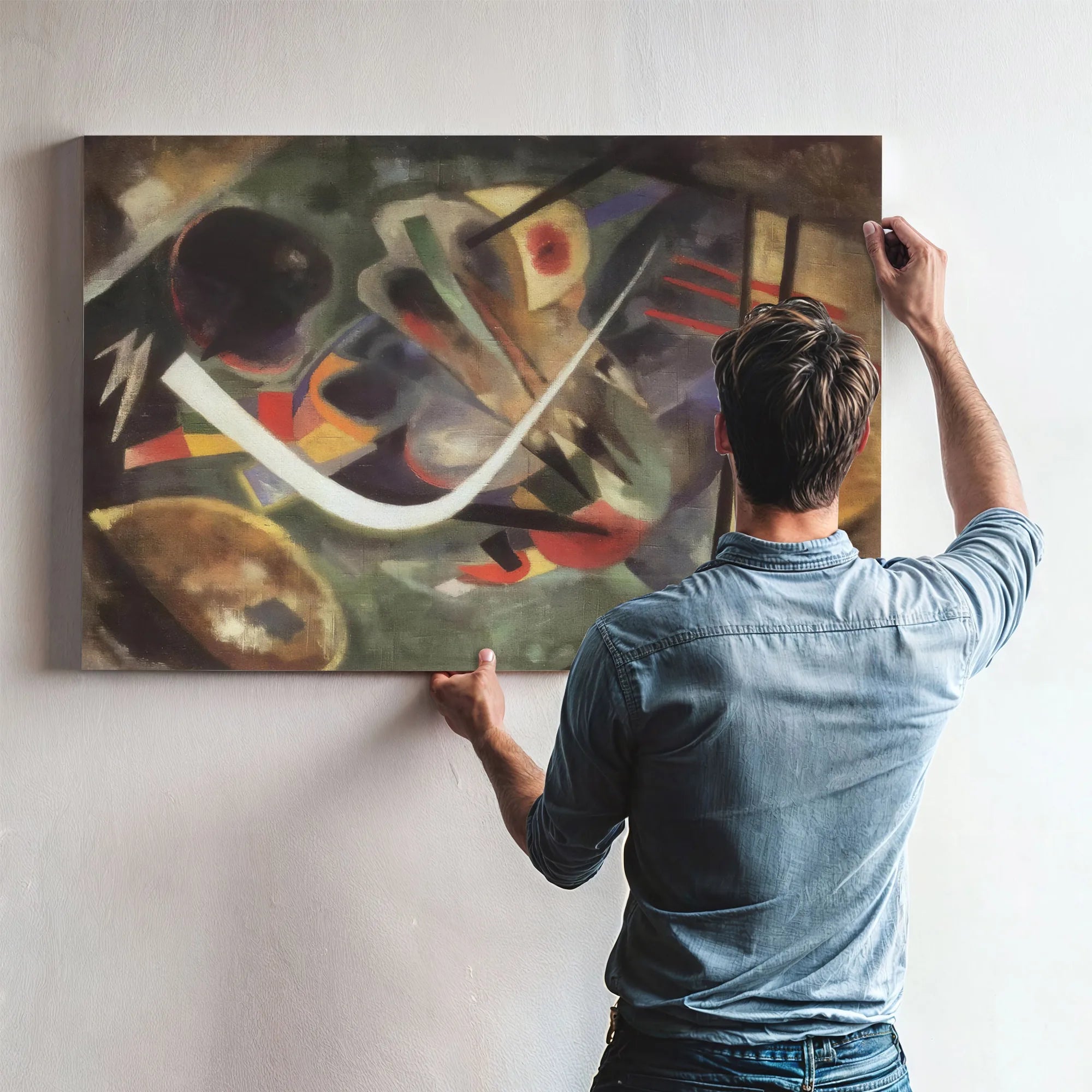 White Stroke 1920 By Wassily Kandinsky Fine Art Print