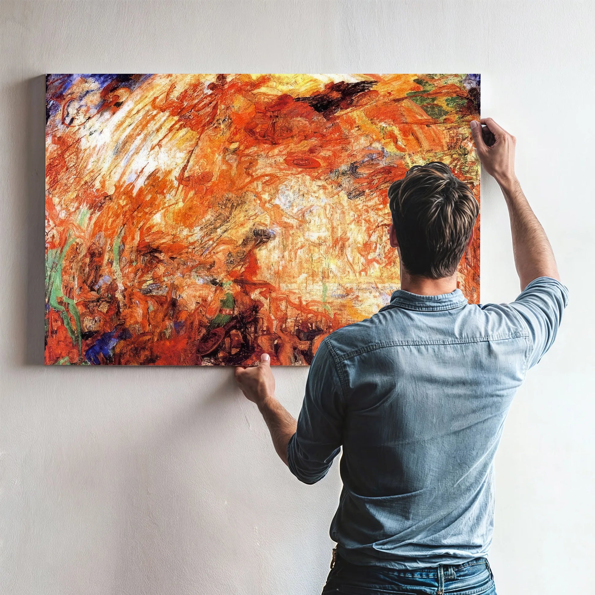 The Expulsion Of The Fallen Angel By James Ensor Fine Art Print