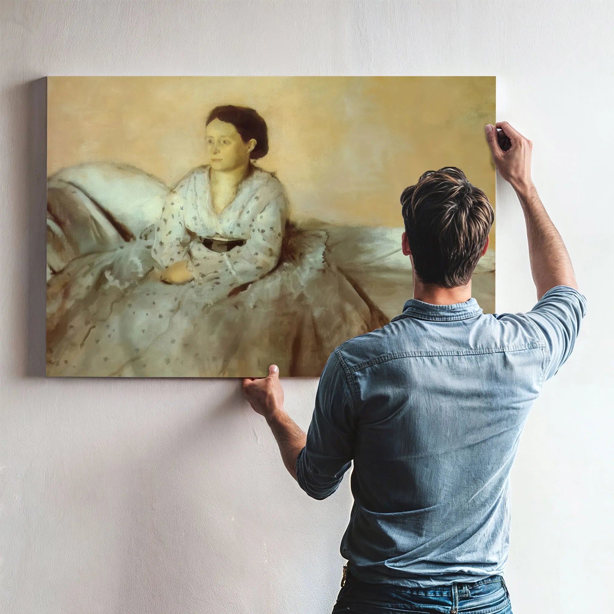 Estelle Musson By Edgar Degas Fine Art Print