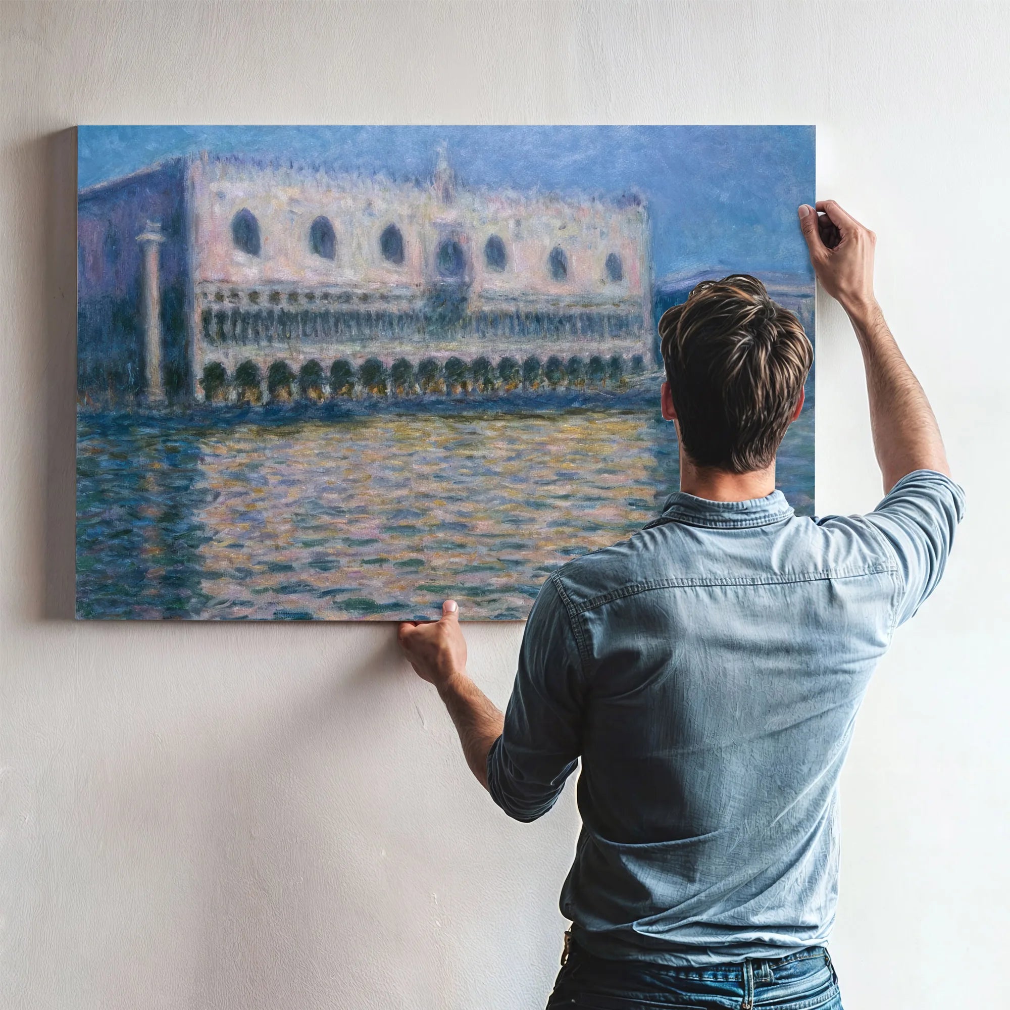 The Doge's Palace In Venice By Claude Monet Fine Art Print