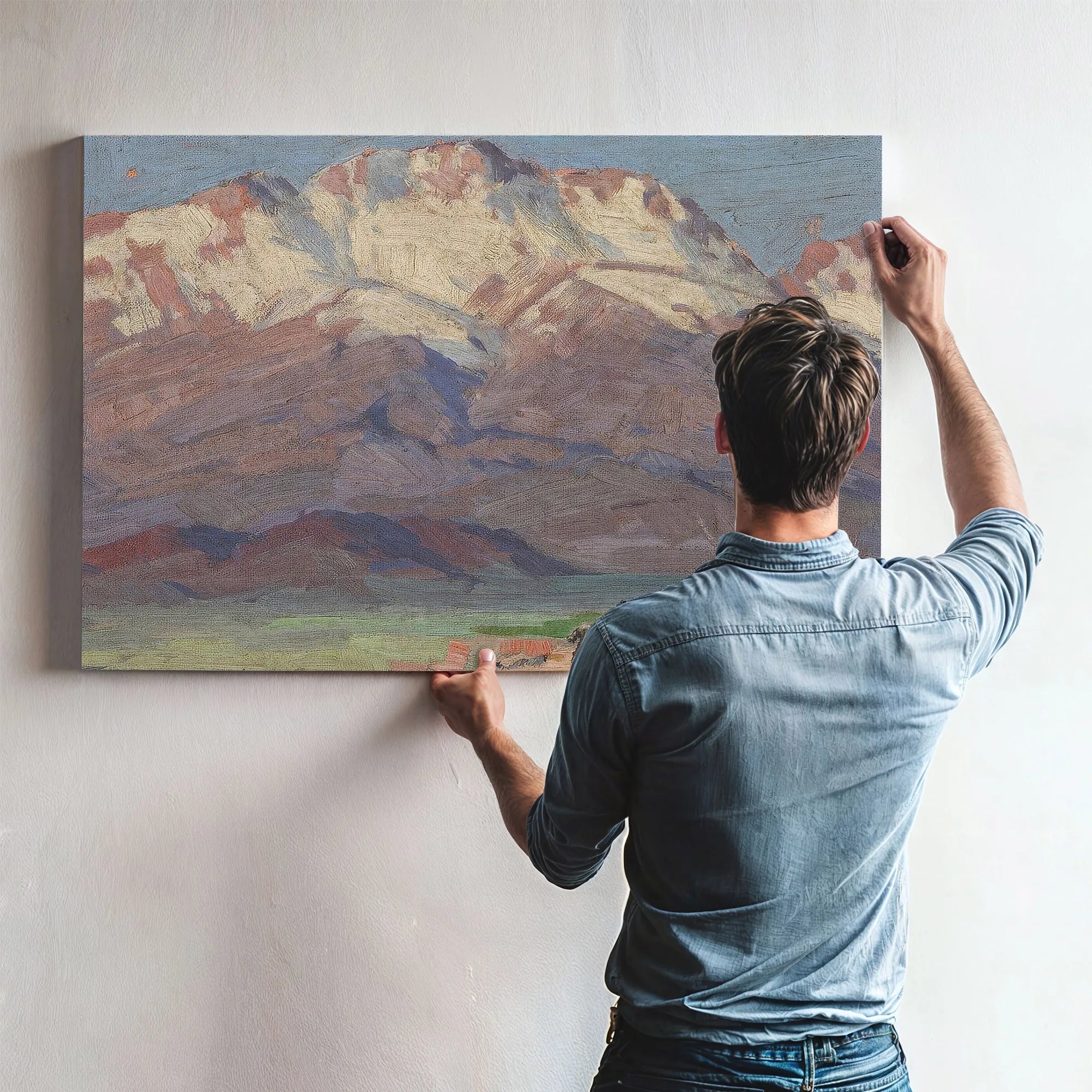 Owens Valley At Big Pine By Edgar Payne Fine Art Print