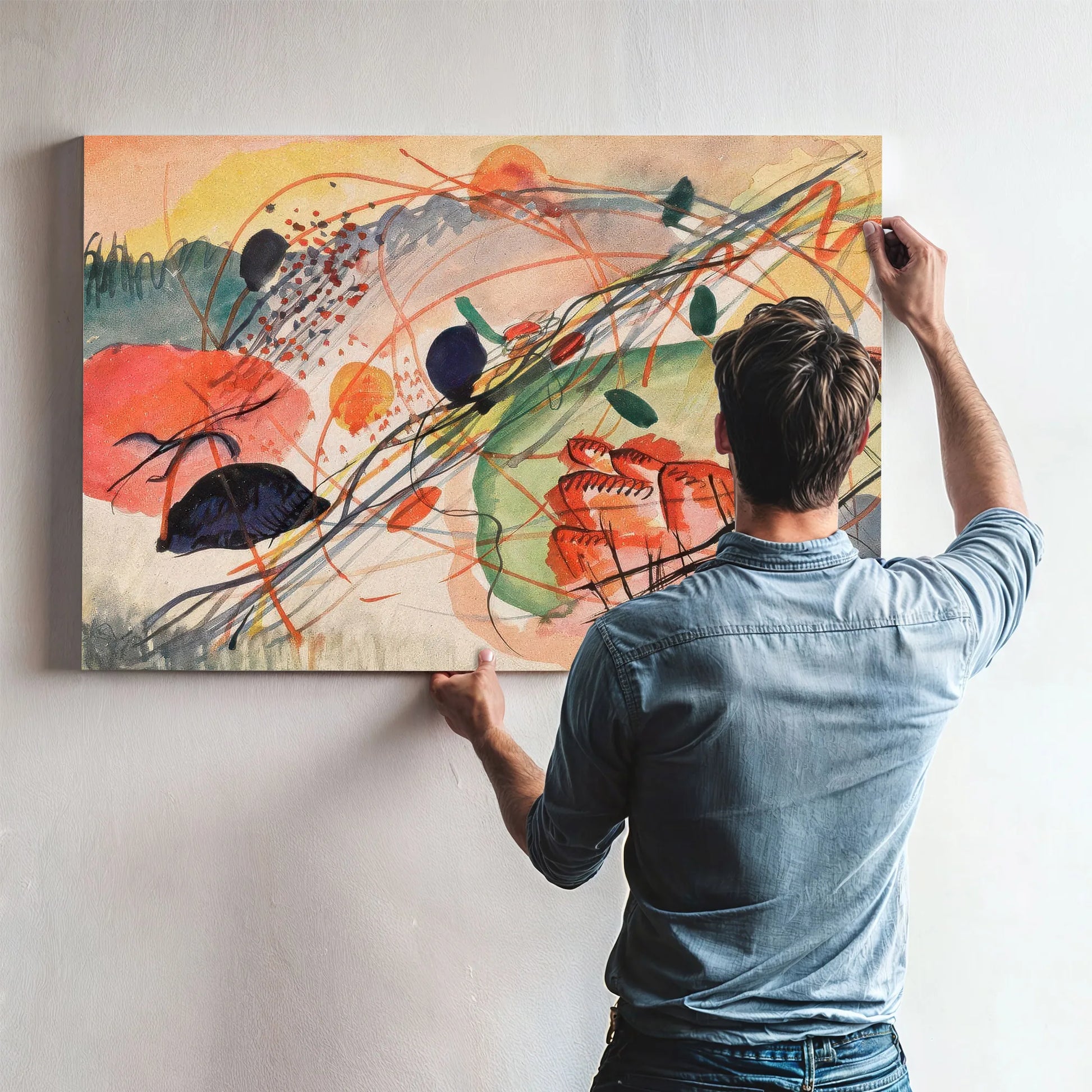 Watercolor 6 1911 By Wassily Kandinsky Fine Art Print