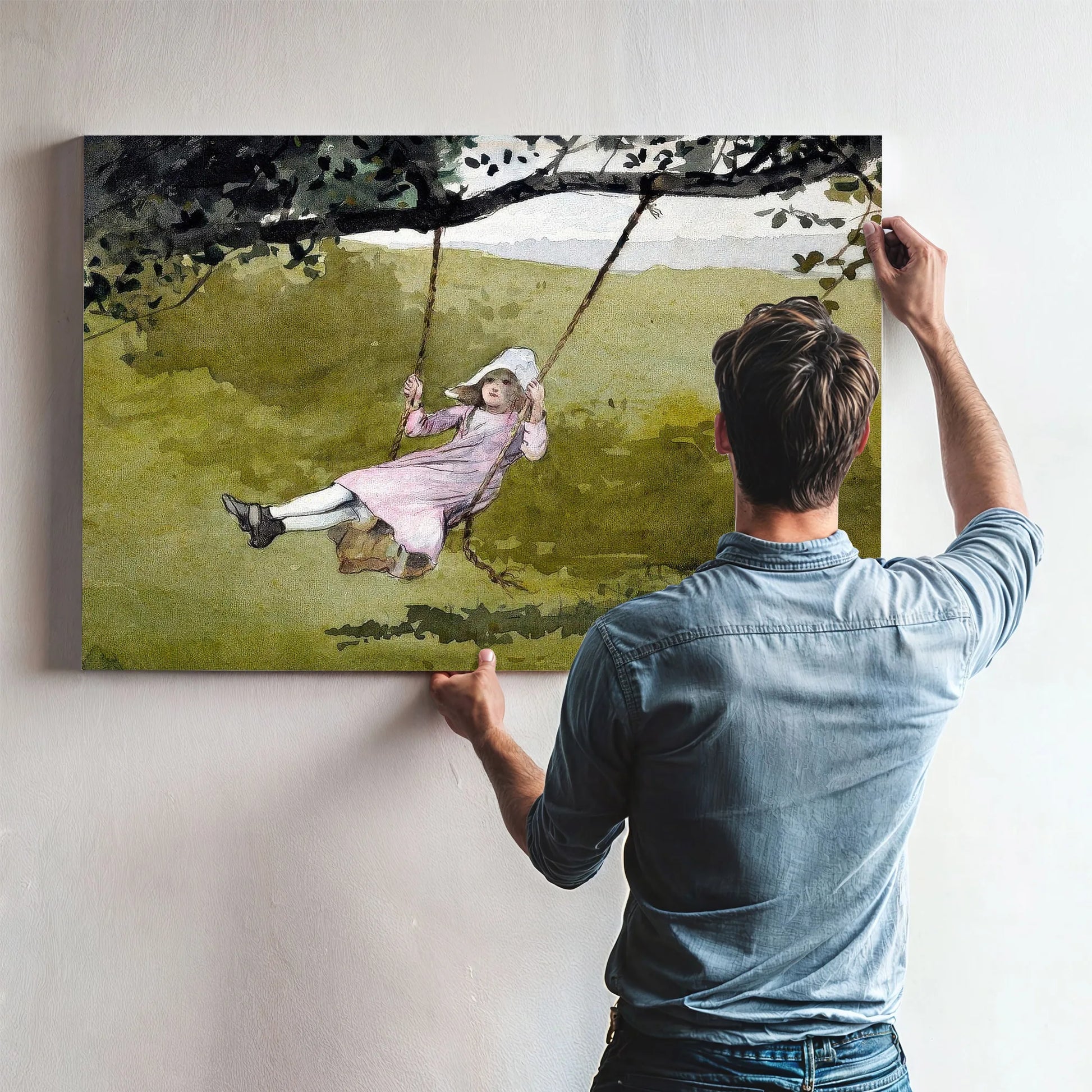 The Swing By Winslow Homer Fine Art Print
