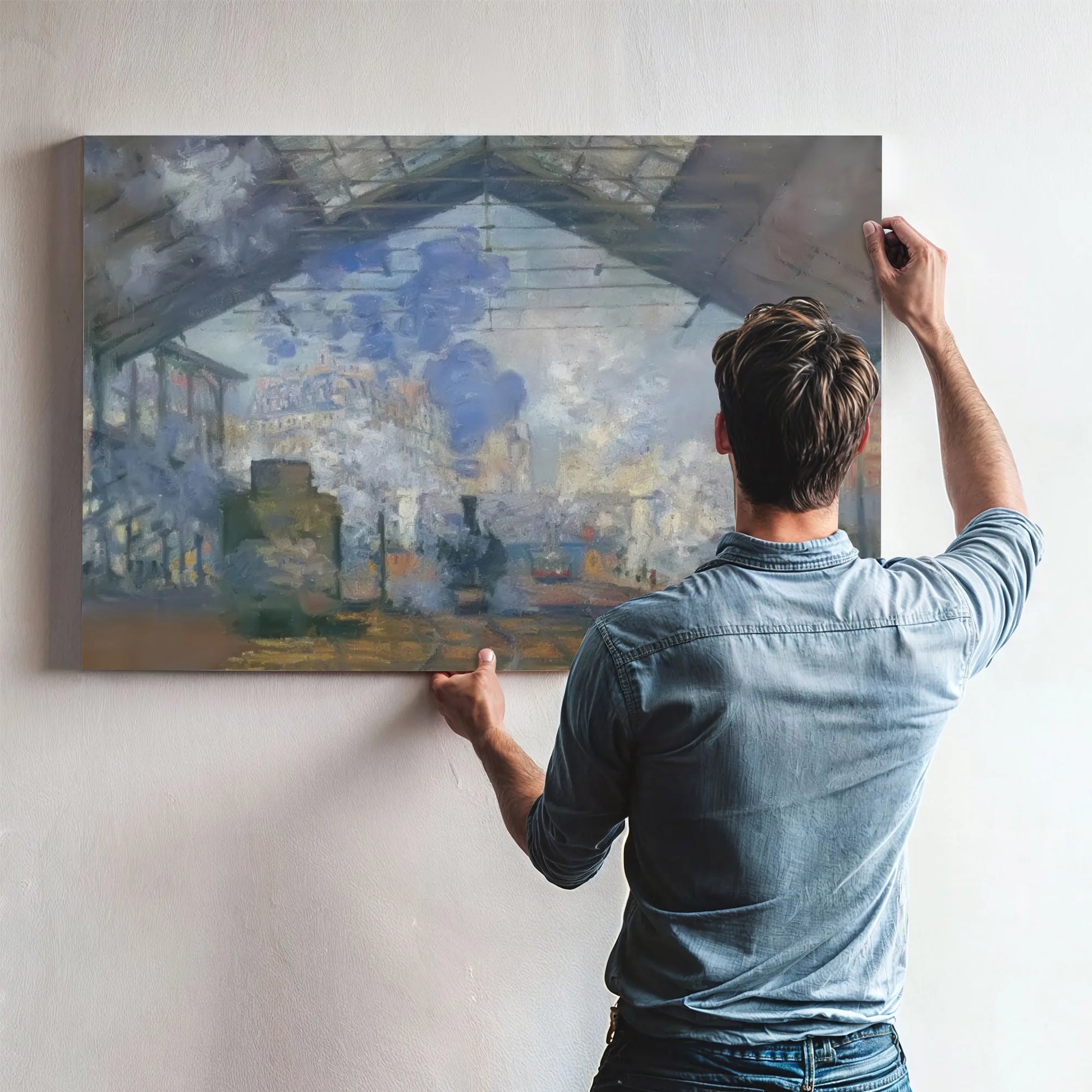 Gare Saint Lazare Paris By Claude Monet Fine Art Print