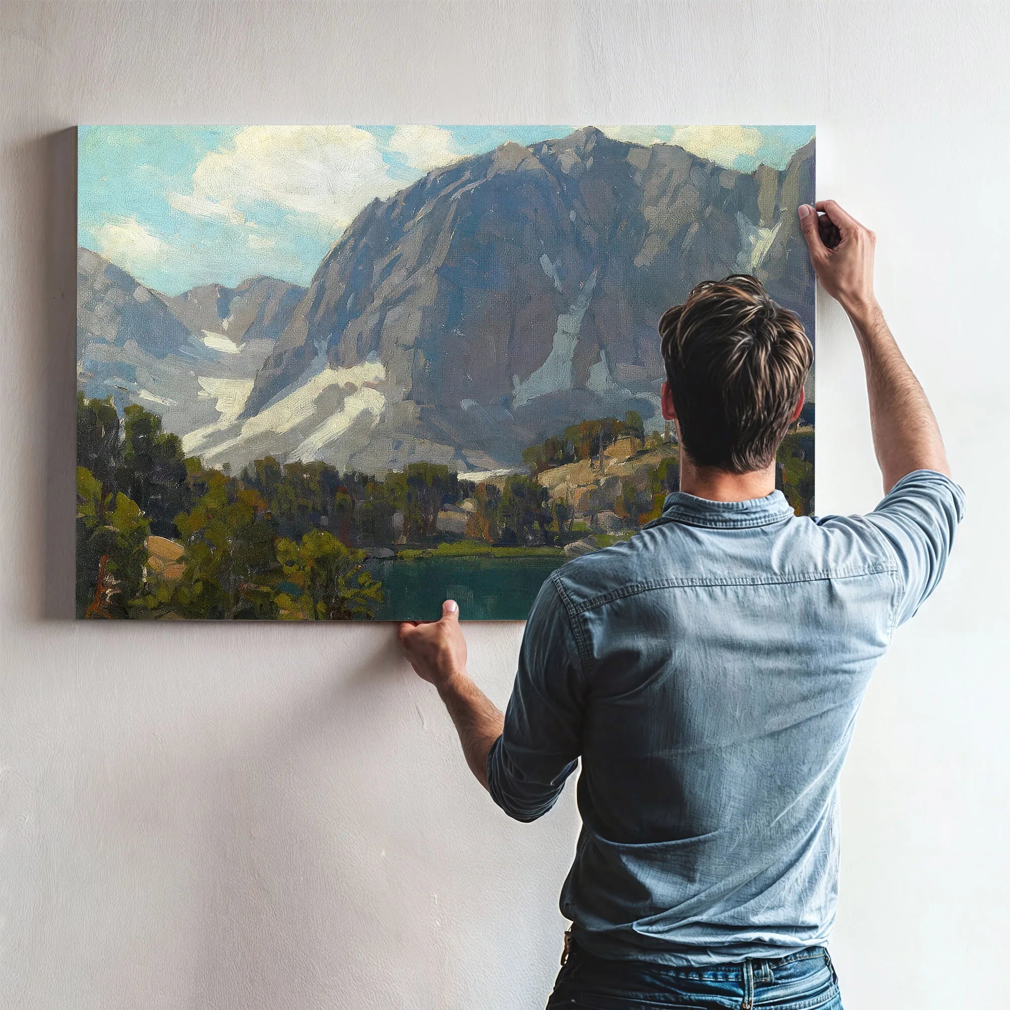Big Pine Lake (First Lake, Inyo County) By Edgar Payne Fine Art Print