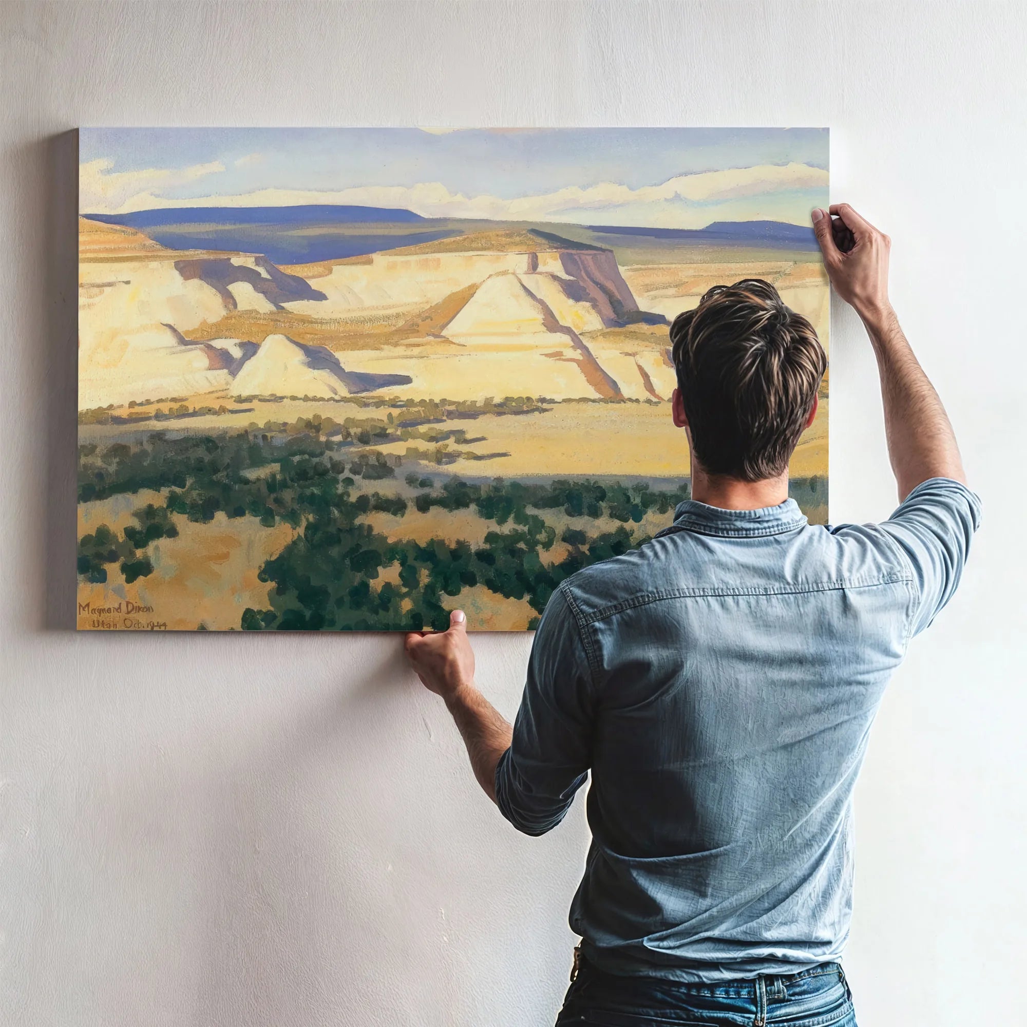 White Walled Valley By Maynard Dixon Fine Art Print