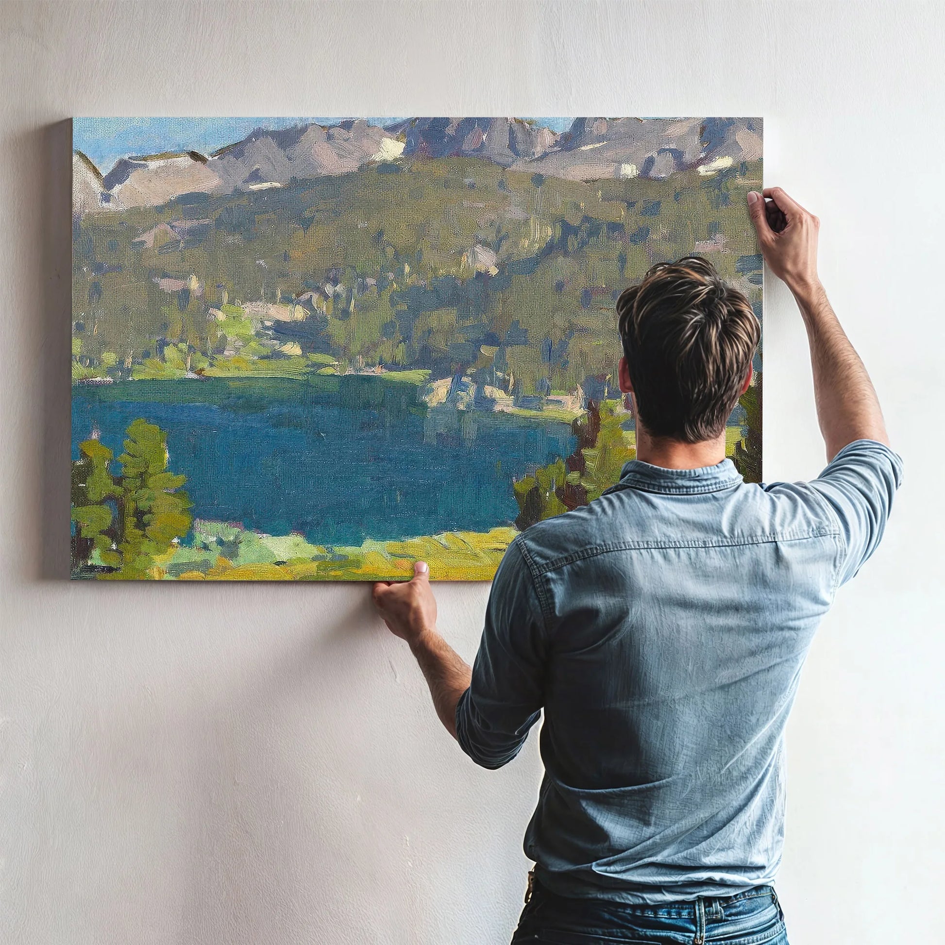 High Sierra Lake Scene By Edgar Payne Fine Art Print