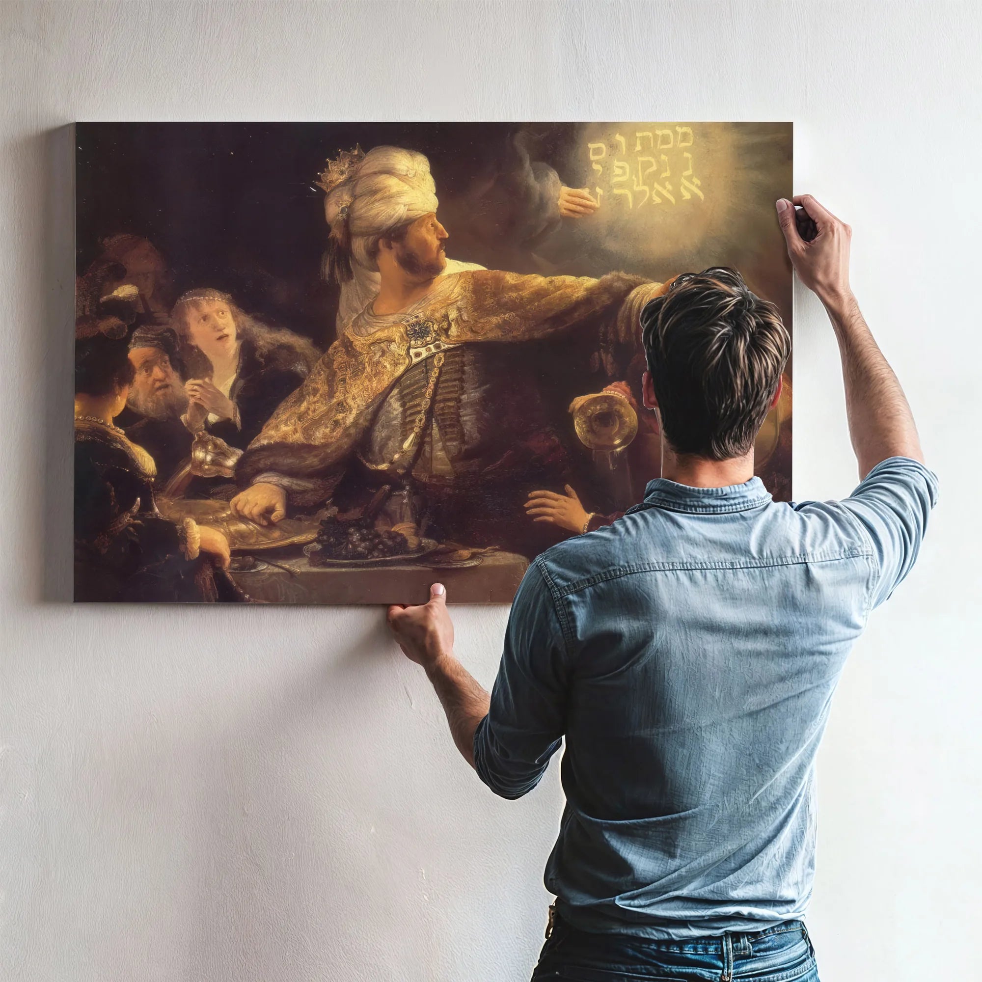 The Feast Of Belshazzar 1635 By Rembrandt Fine Art Print
