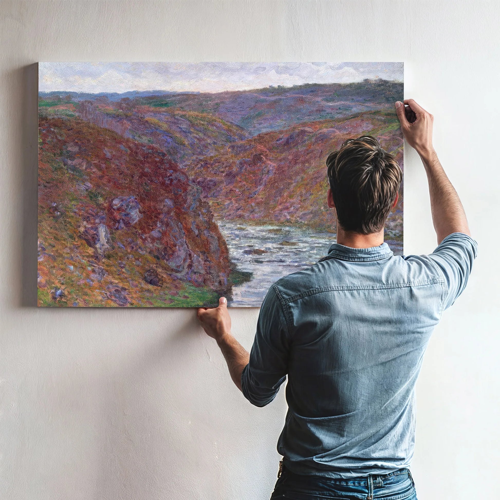 Valley Of The Creuse (Gray Day) By Claude Monet Fine Art Print