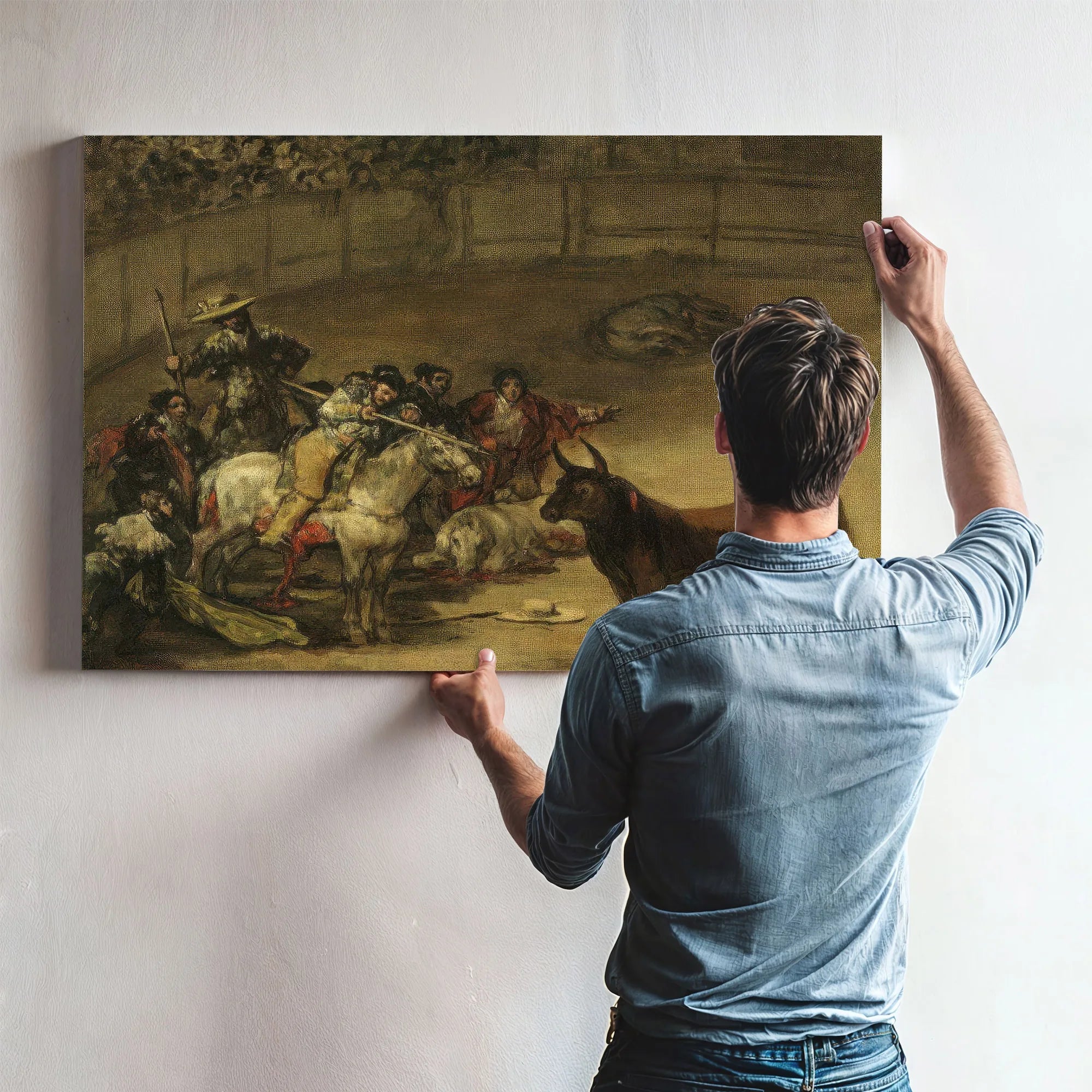Bullfight Suerte De Varas By Francisco De Goya Fine Art Print